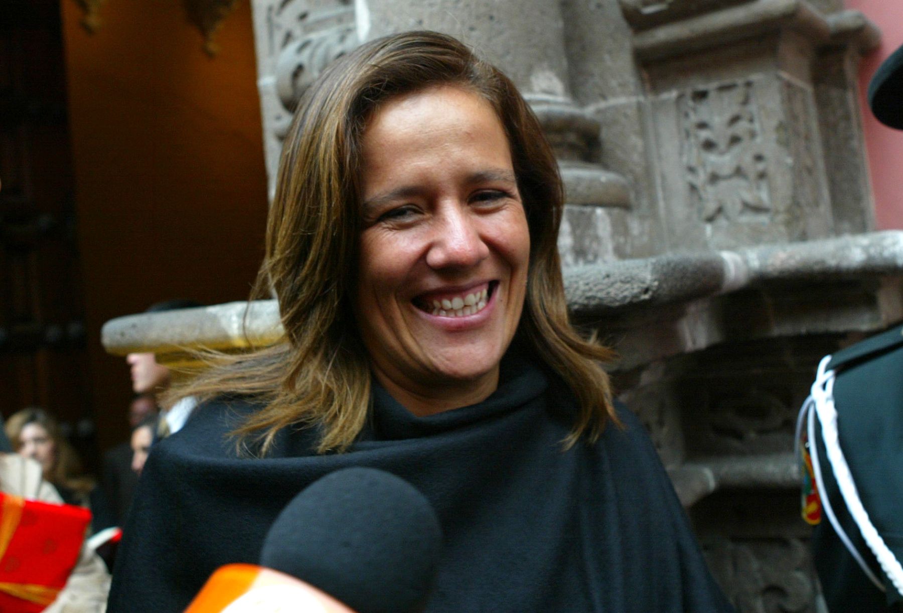 Margarita Zavala Gómez, primera dama de México, en reunión con sus homólogas en el Palacio de Torre Tagle. Foto: ANDINA/Rubén Grández.