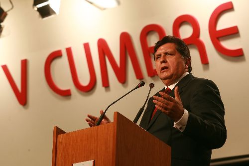 Clausura de V Cumbre ALC-UE 2008.Foto:SEPRES/Oscar Farje Gomero