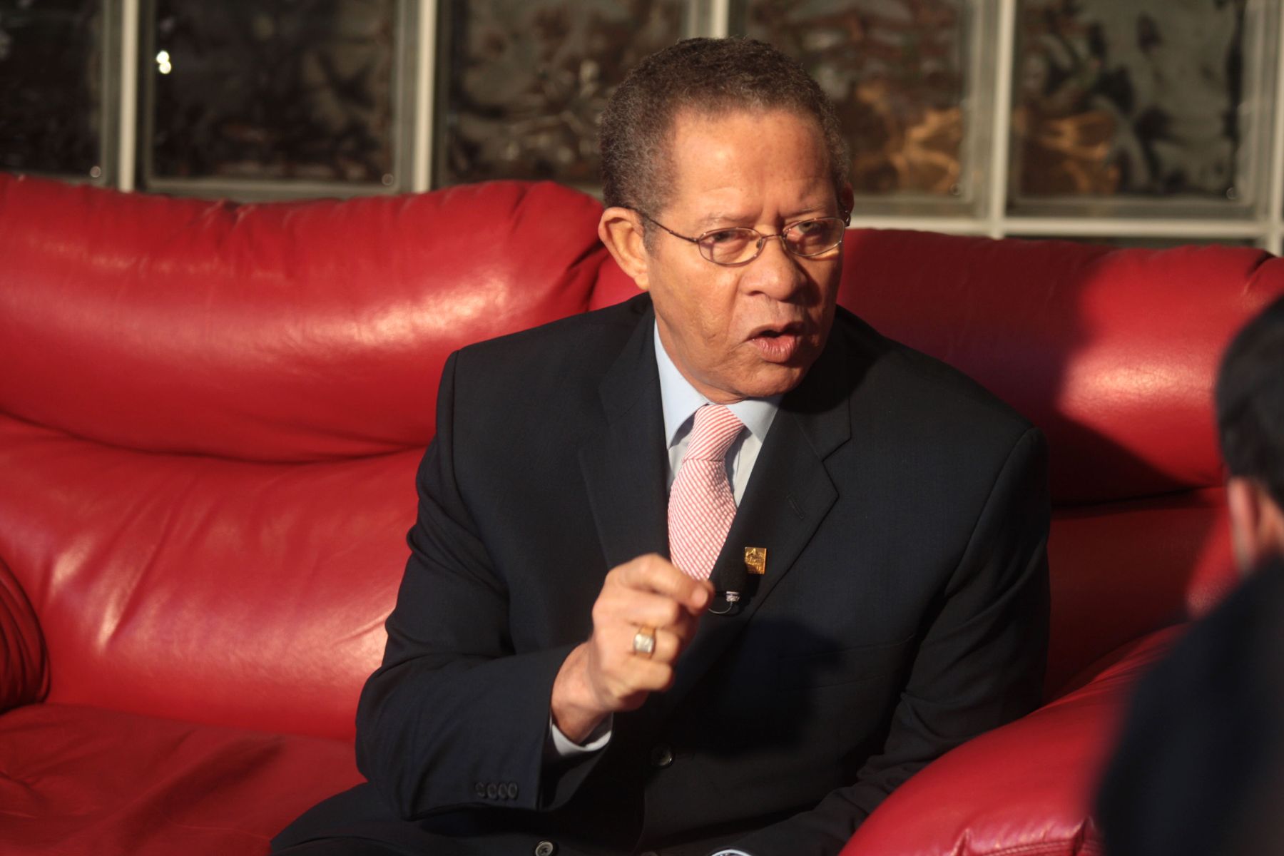 Entrevista a Orette Bruce Golding, primer ministro de Jamaica. Foto:ANDINA/Piero Vargas