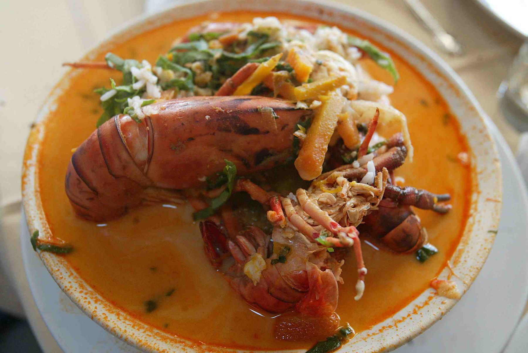 Shrimp Chowder, a tipical Peruvian Dish. Photo: ANDINA/ Archive/ Palomino