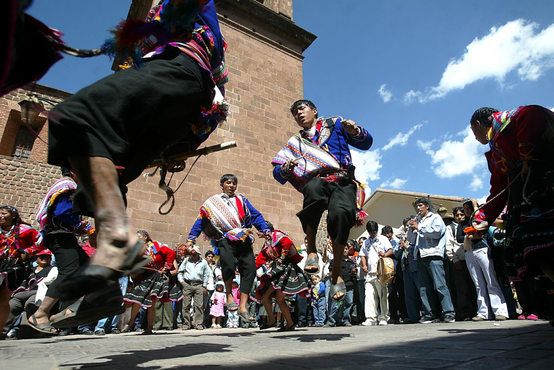 Inicio de la fiesta del Corpus Christi en la ciudad del Cusco. Foto: ANDINA /Alberto Orbegoso