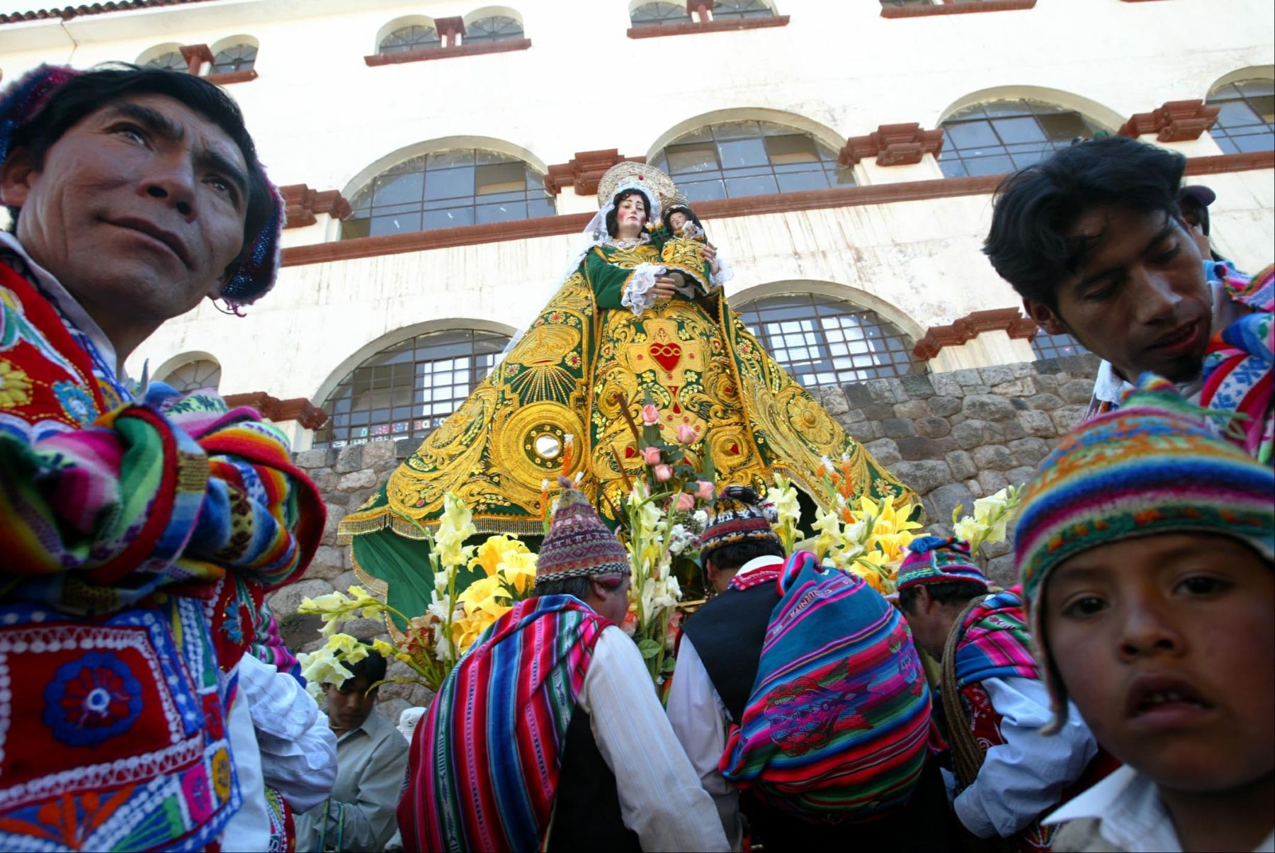 Inicio de la fiesta del Corpus Christi en la ciudad del Cusco. Foto: ANDINA /Alberto Orbegoso