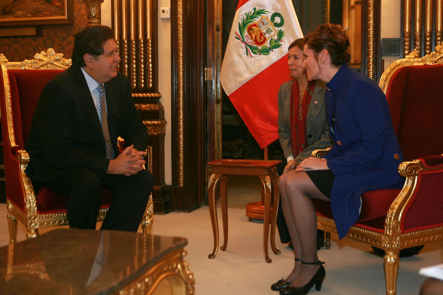 El presidente Alan García recibió a los representantes de Canadá  para la suscripción del acuerdo de Libre Comercio. Foto: ANDINA/ SEPRES / Oscar Farje Gomero.