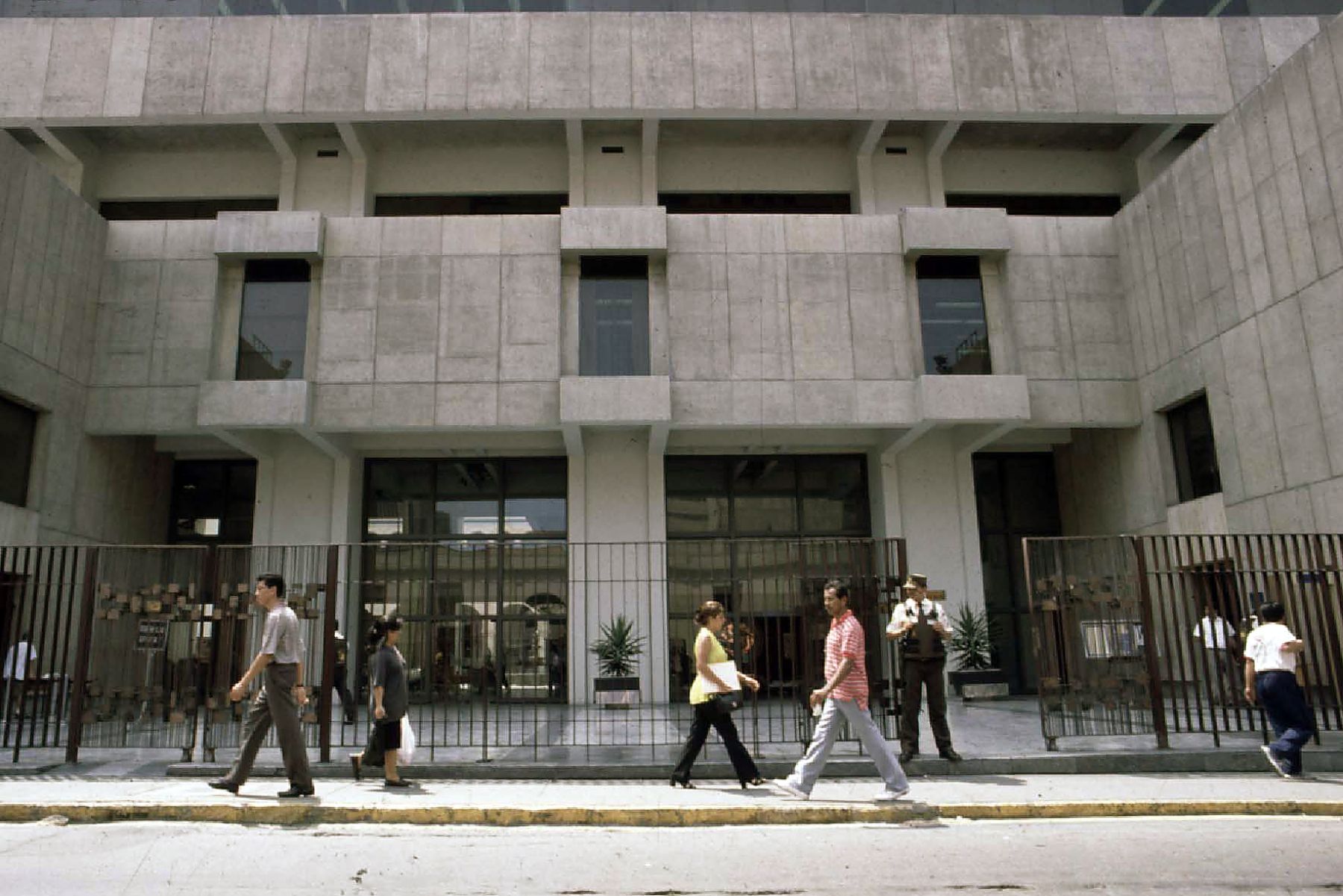 Facade of the Central Reserve Bank (BCR) of Peru