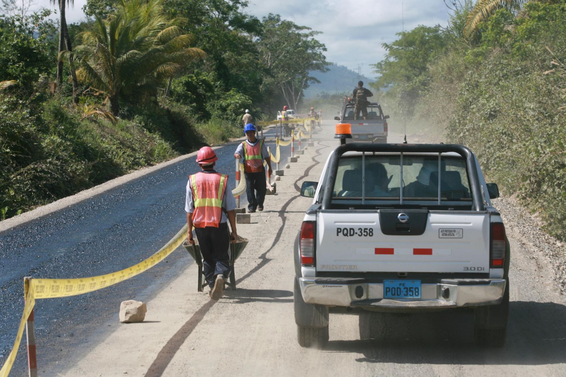 Esta mañana el presidente Alan García Inspeccionó obras en el Tramo Tocache - Centro Poblado Mantención, San Martín. Foto:ANDINA/Sepres/Oscar Farje.