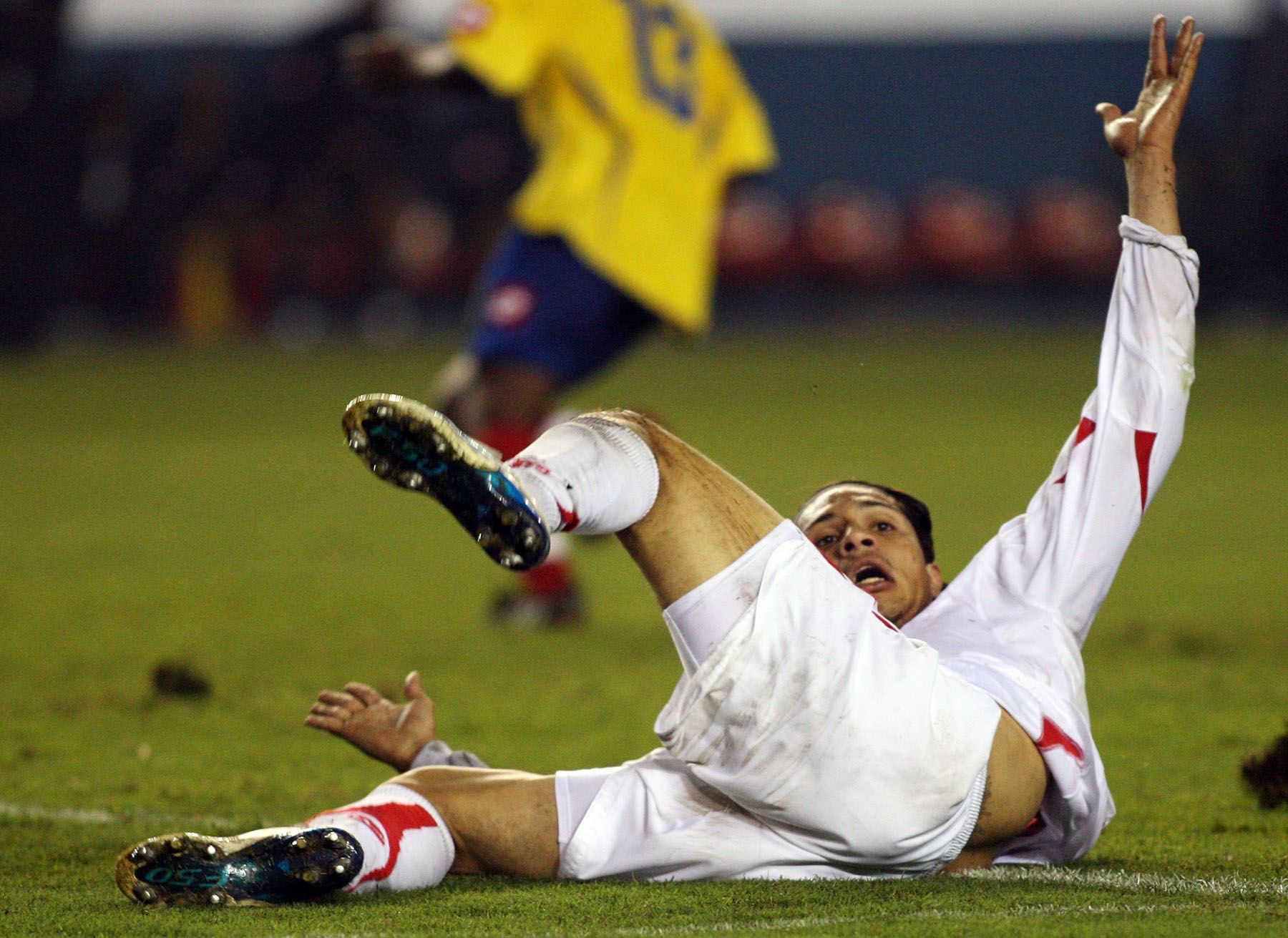 Selecciòn de Perù y Colombia empataron a uno, en el Estadio Monumental de Ate. Foto:ANDINA / Carlos Lezama