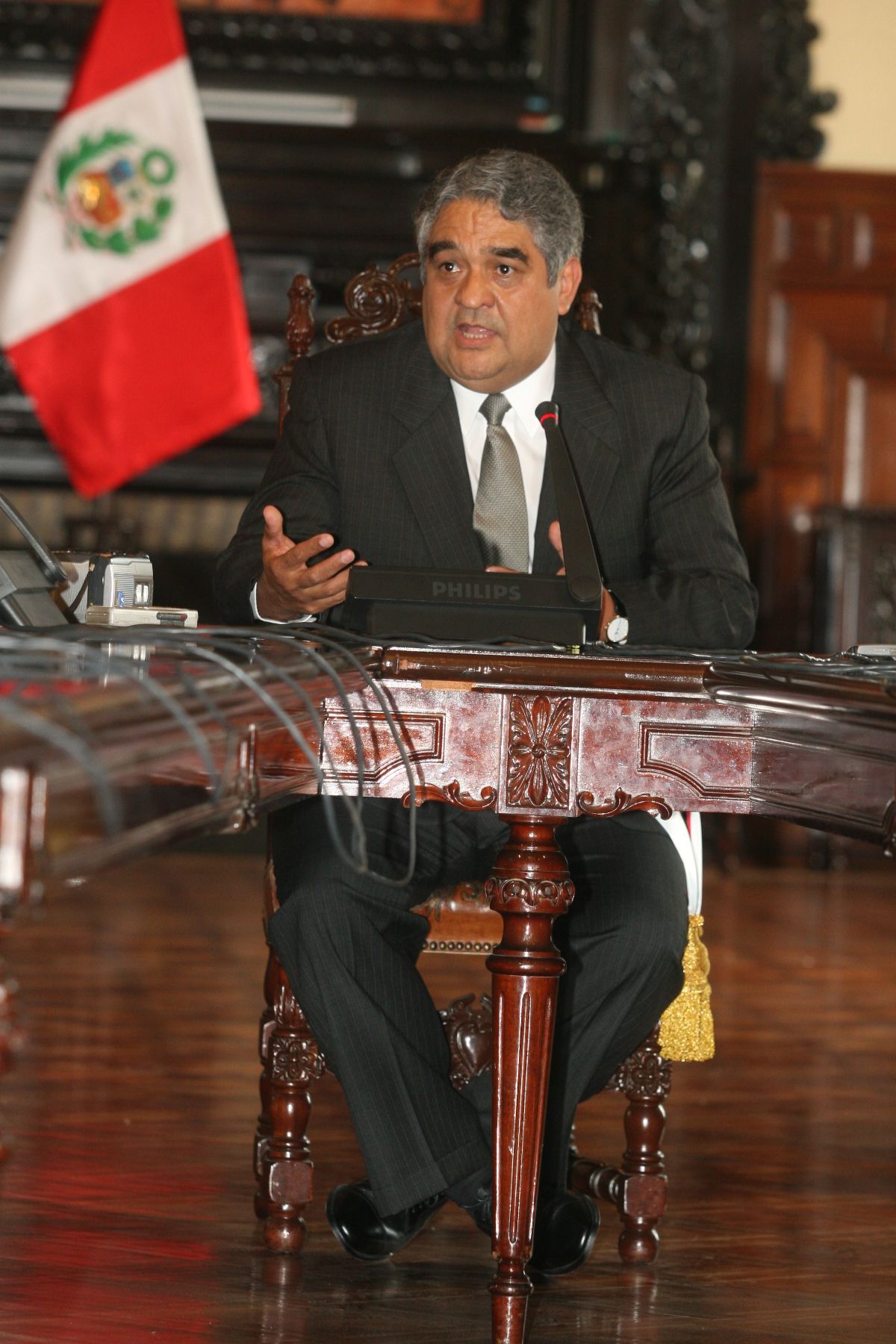 Conferencia de prensa del nuevo Ministro de Economia, Luis Valdivieso . Foto: ANDINA/ Vidal Tarqui