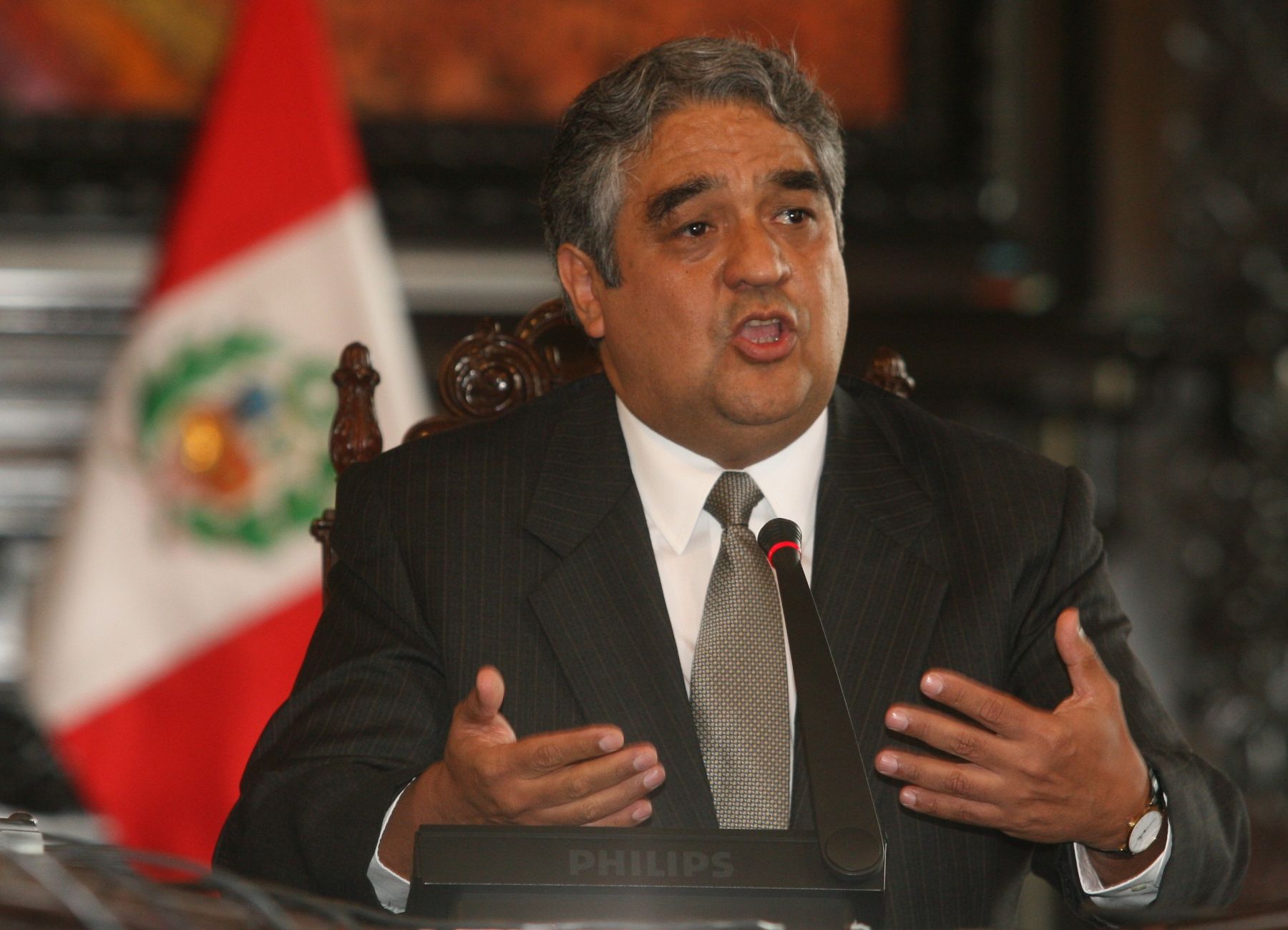 Conferencia de prensa del nuevo Ministro de Economia, Luis Valdivieso . Foto: ANDINA/ Vidal Tarqui