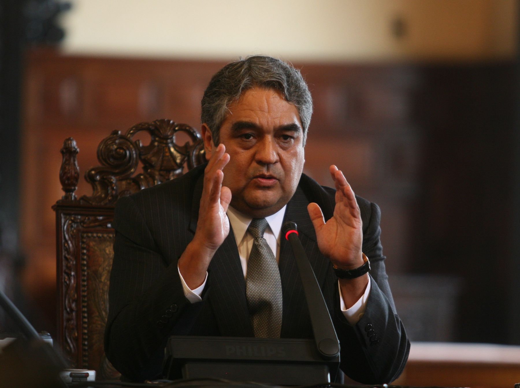 Conferencia de prensa del nuevo Ministro de Economia, Luis Valdivieso . Foto: ANDINA/ Vidal Tarqui