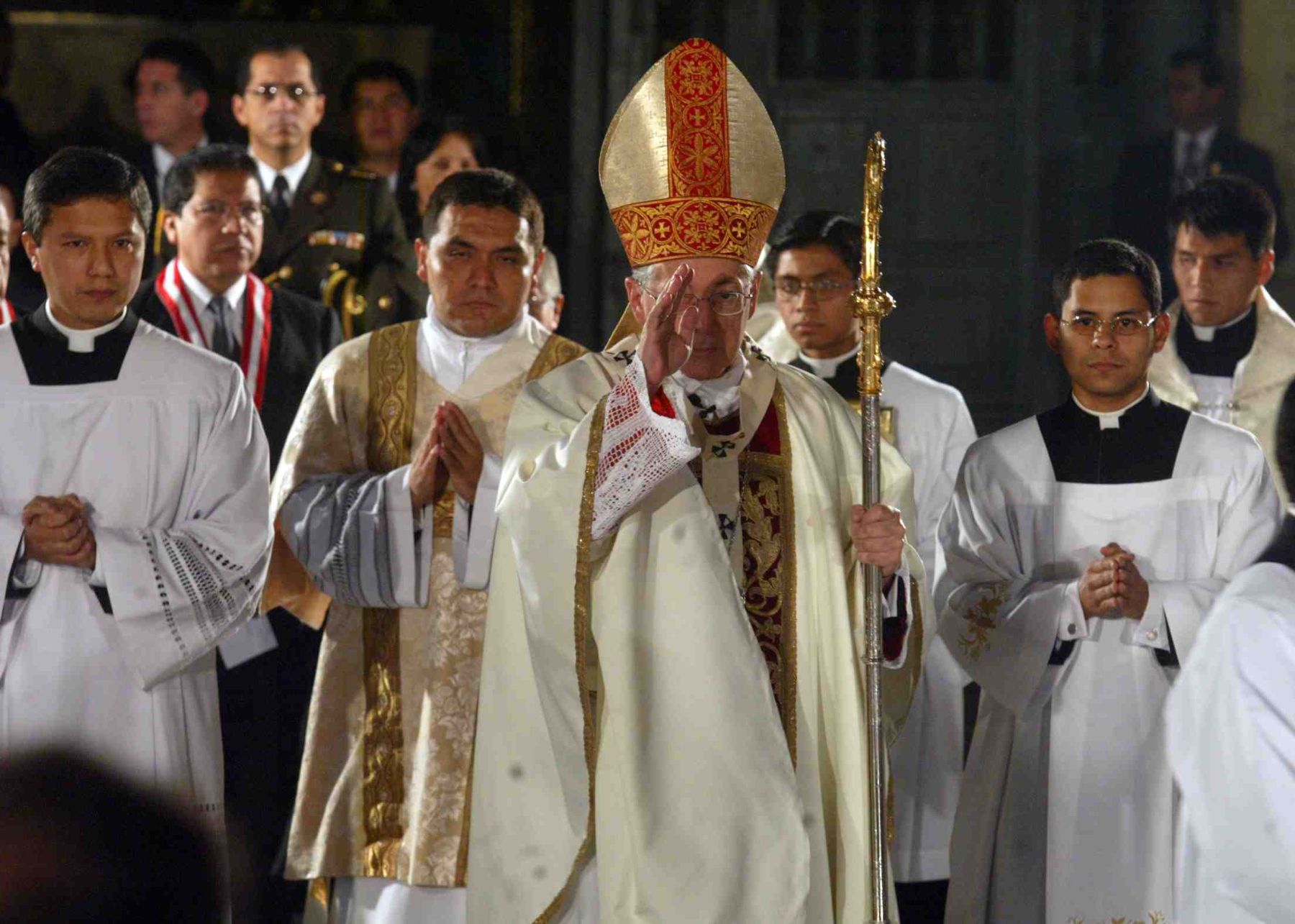 Cardenal Juan Luis Cipriani ofrece misa Te Deum. Foto: ANDINA/archivo.