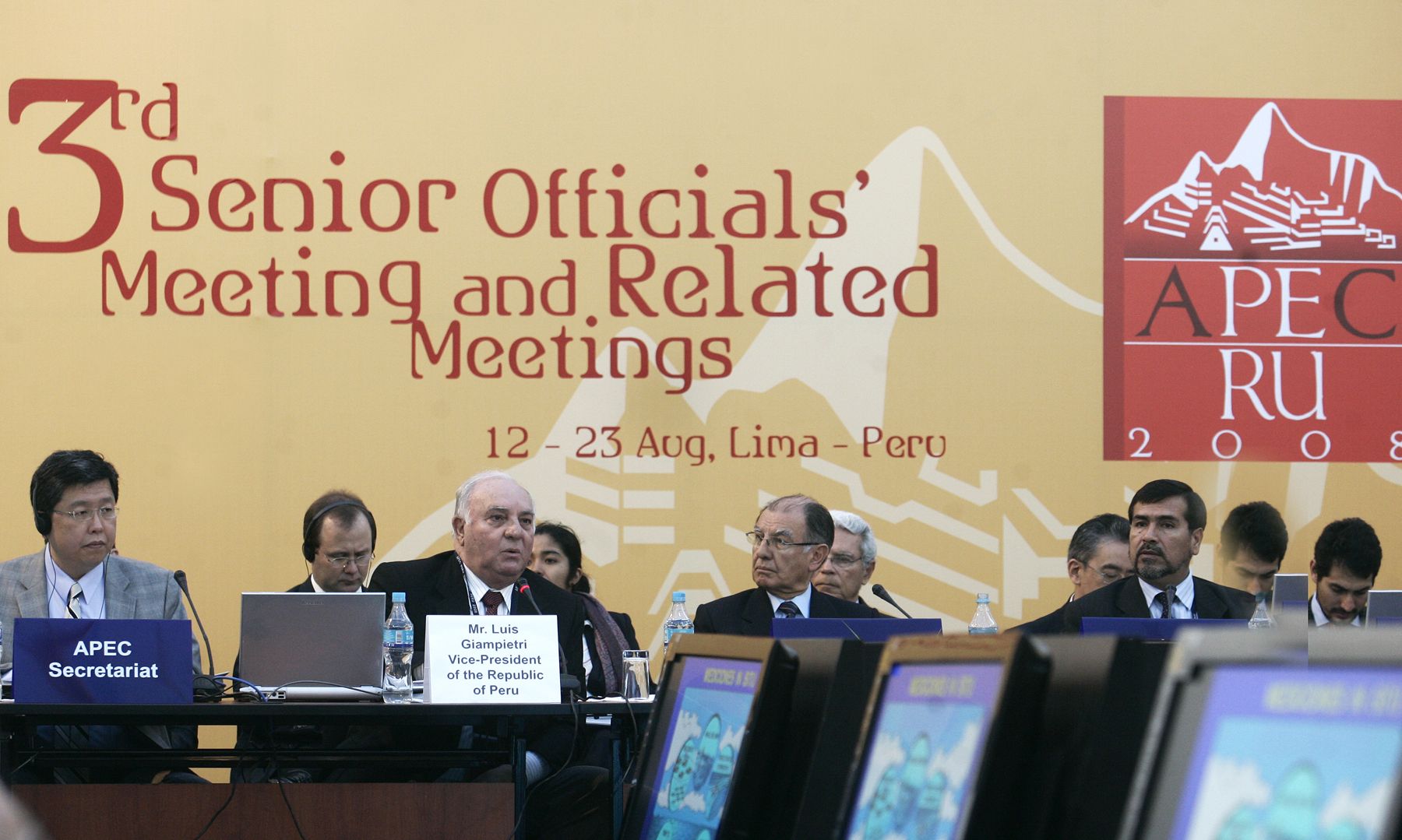 Vicepresidente, Luis Giampietri, inagura la "3ra Reunión de Altos Funcionarios de la APEC". Foto: ANDINA/Rafael Cornejo