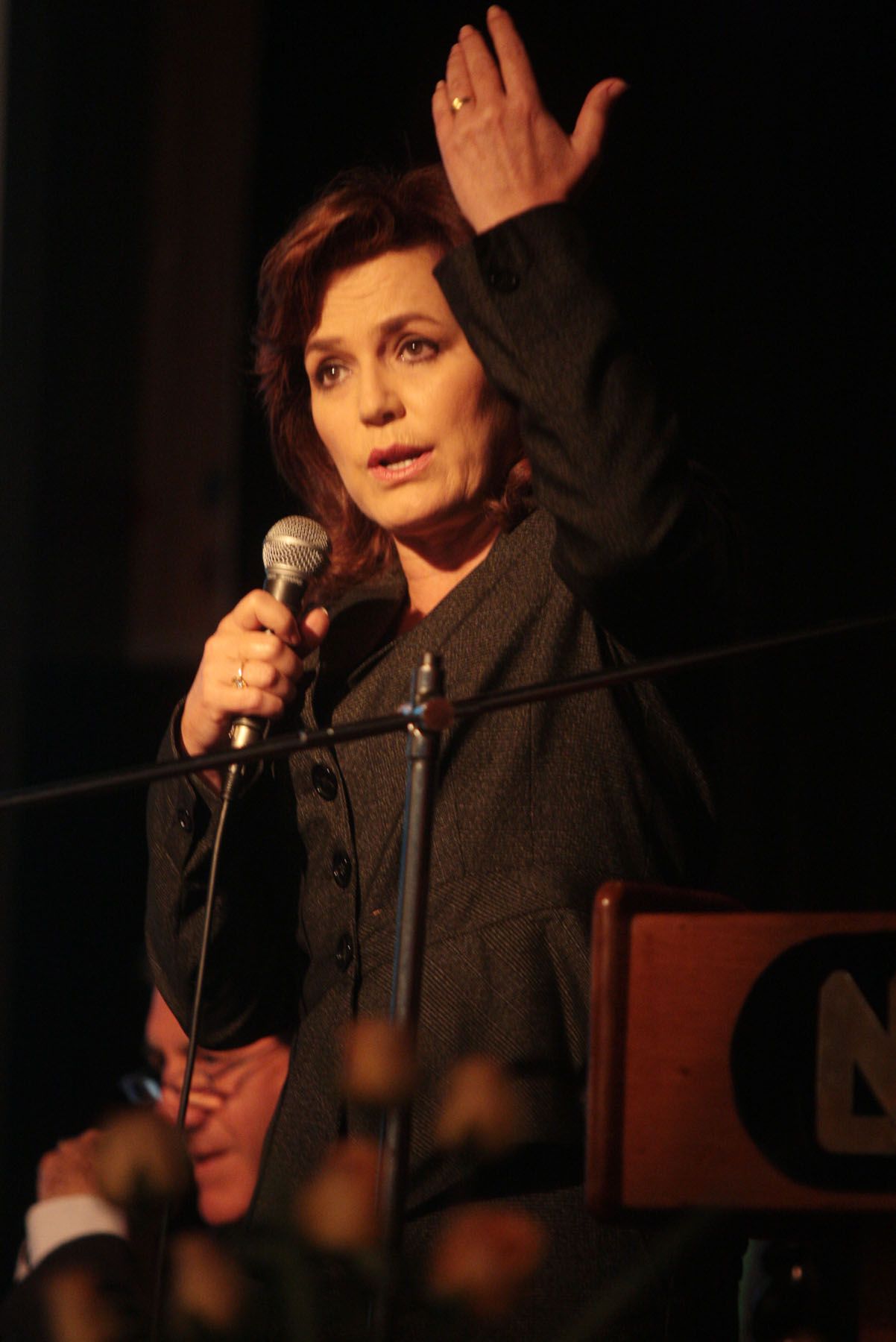 Ministra de la Mujer, Susana Pinilla, expone en la II Convencion Nacional de la Familia. 
Foto:ANDINA/Carlos Lezama