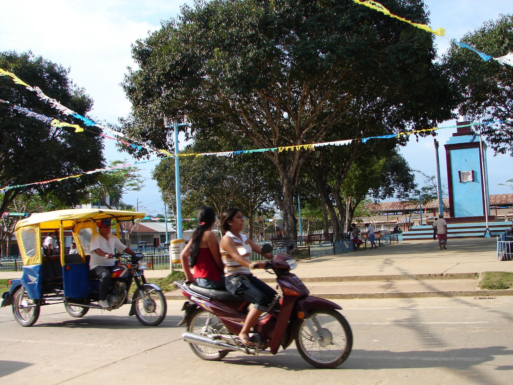 Plaza de San Lorenzo, capital de la provincia de Datem del Marañón (Loreto). Foto: ANDINA / Víctor Véliz.