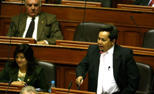 Congresista José Vargas, presidente de la Comisión de Constitución.