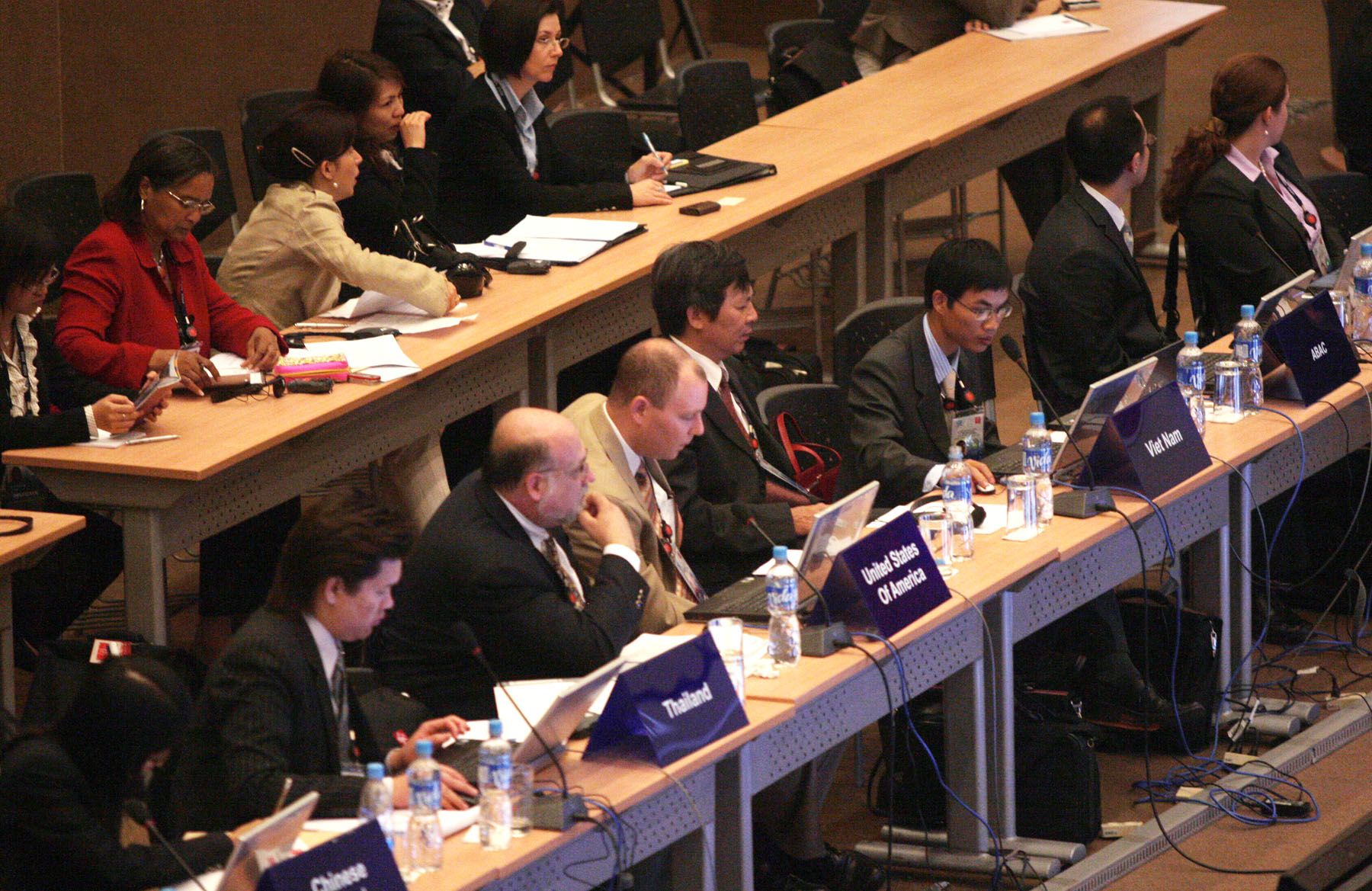 Sesión de apertura de la 27 Reunión del Grupo de Trabajo de Pequeña y Mediana Empresa APEC 2008 en Chiclayo.
Foto:ANDINA/Carlos Lezama