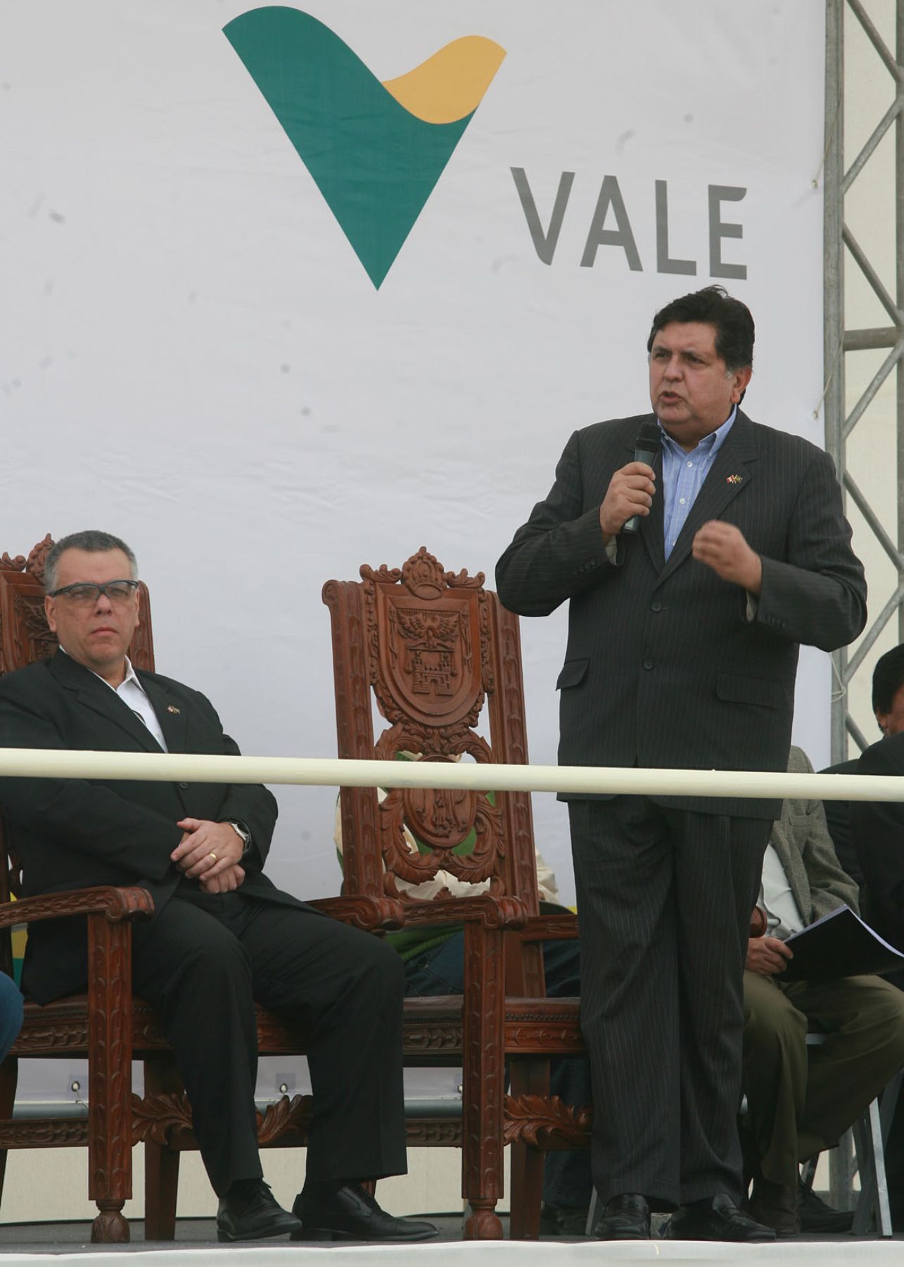 El jefe de Estado, Alan García, encabezó ceremonia de colocación de la primera piedra del Proyecto Bayóvar, en Piura.