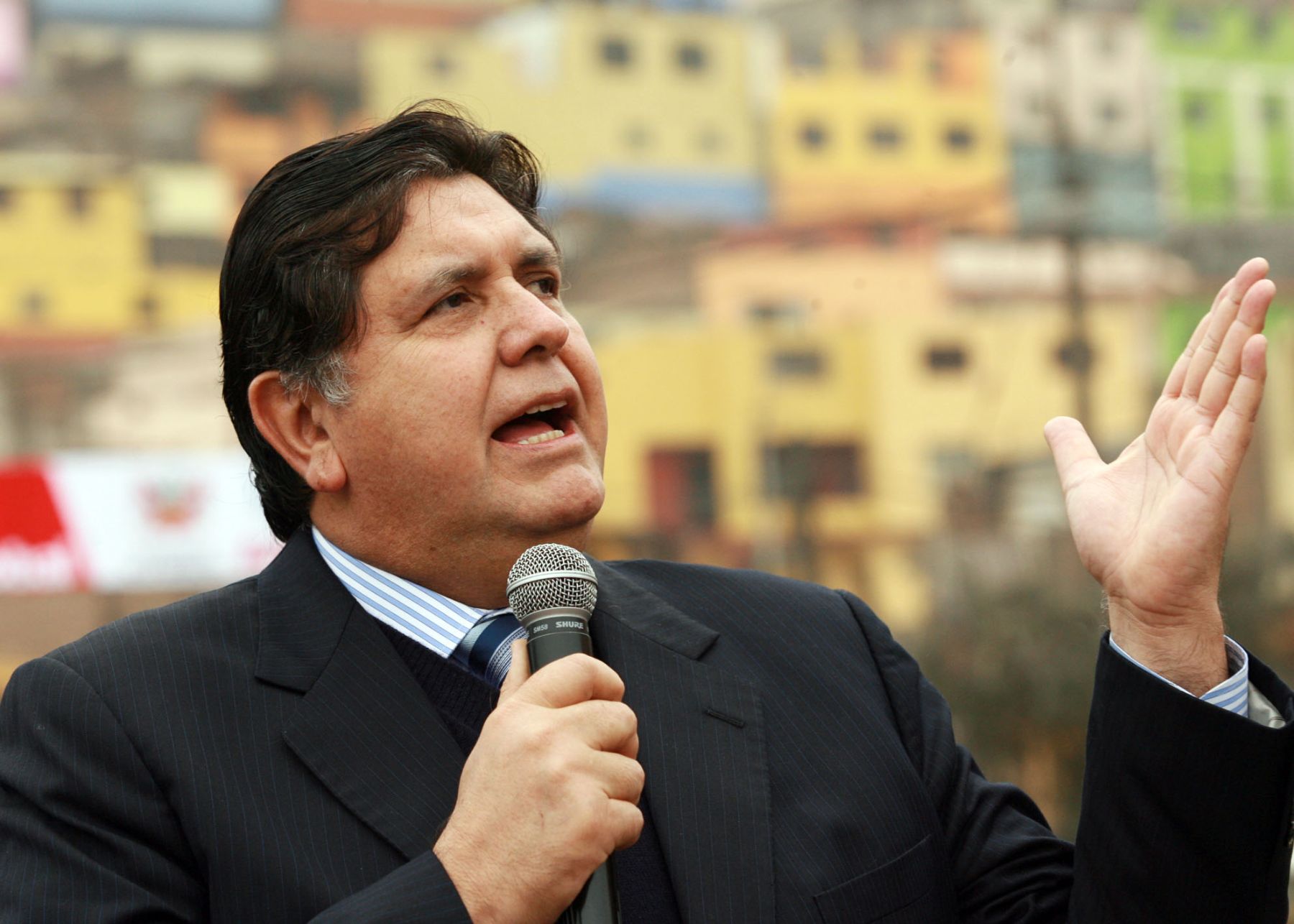 Presidente Alan Garcia, Visita el remodelado Cerro San Critòbal por el Programa Construyendo Perù. Foto: Sepres