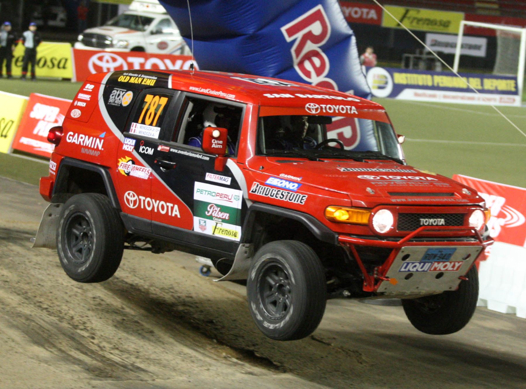 Esta noche se realiza en el Estadio Nacional el Super Prime de la XXXVIII edición del Gran Premio Nacional de Carreteras Caminos del Inca 2008 . Foto: ANDINA / Piero Vargas