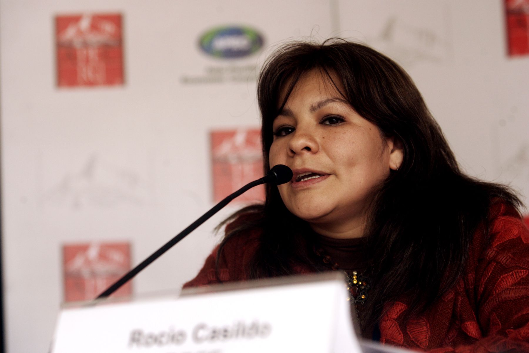 Conferencia de prensa de Rocio Casildo, supervisora del proyecto APEC Jovenes. Foto: ANDINA / Rafael Cornejo