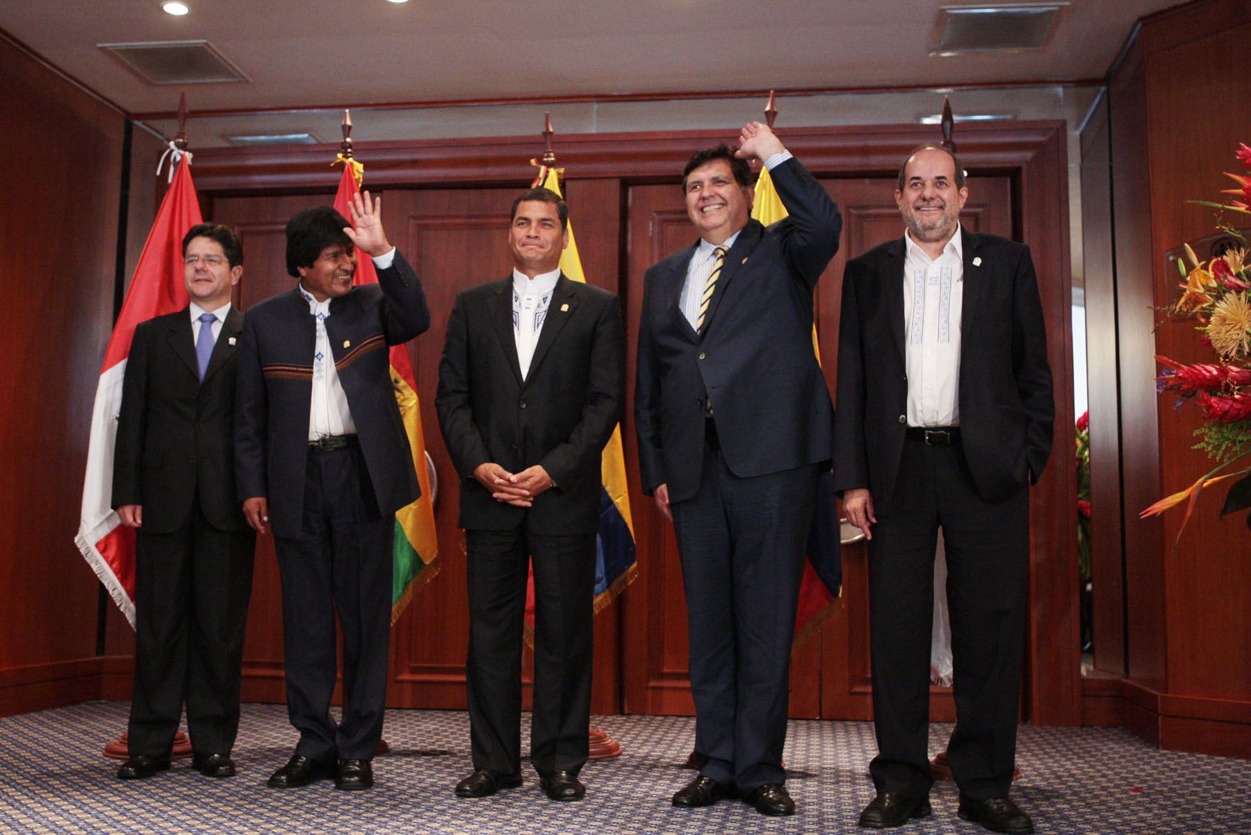 Fotografia Oficial de la reunión extraordinaria del Consejo Presidencial Andino en la ciudad de Guayaquil en Ecuador.
Foto: ANDINA / Carlos Lezama.