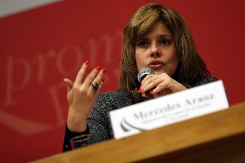 Ministra de Comercio Exterior y Turismo, Mercedes Aráoz. Foto: ANDINA / Carolina Urra.