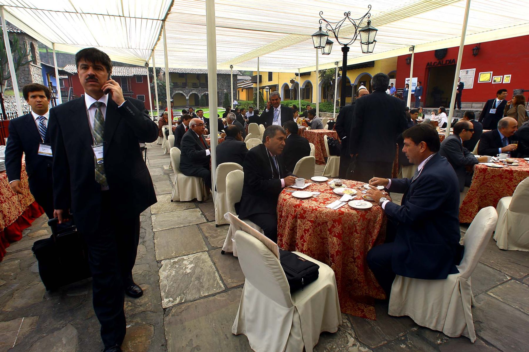 Desayuno previo a la inauguración de la 46ª Conferencia Anual de Ejecutivos(CADE 2008). Foto: ANDINA / Alberto Orbegoso