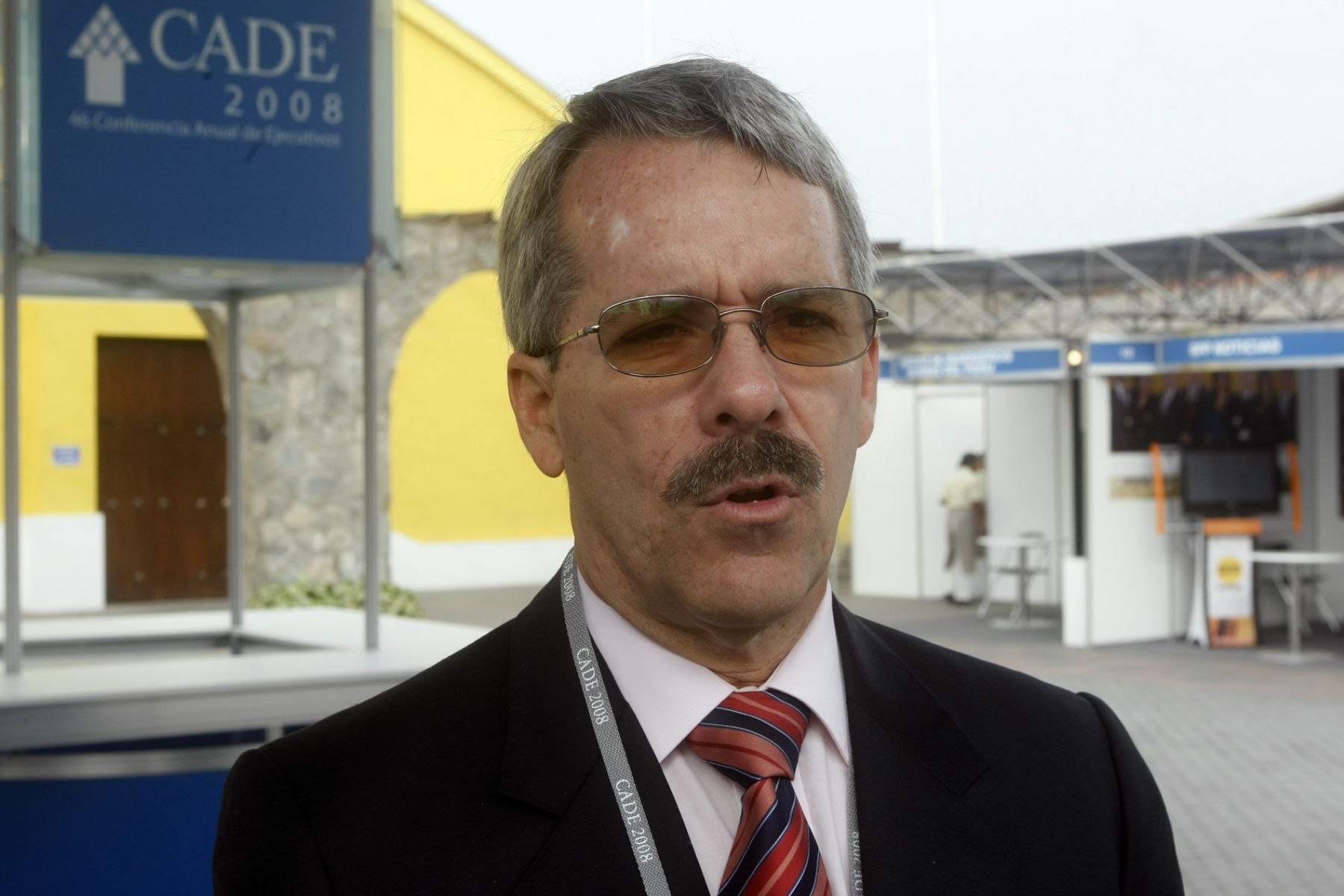 Declaraciones de Alfredo Torres presidente ejecutivo de Apoyo.Foto:ANDINA / Juan Carlos Guzmán Negrini.
