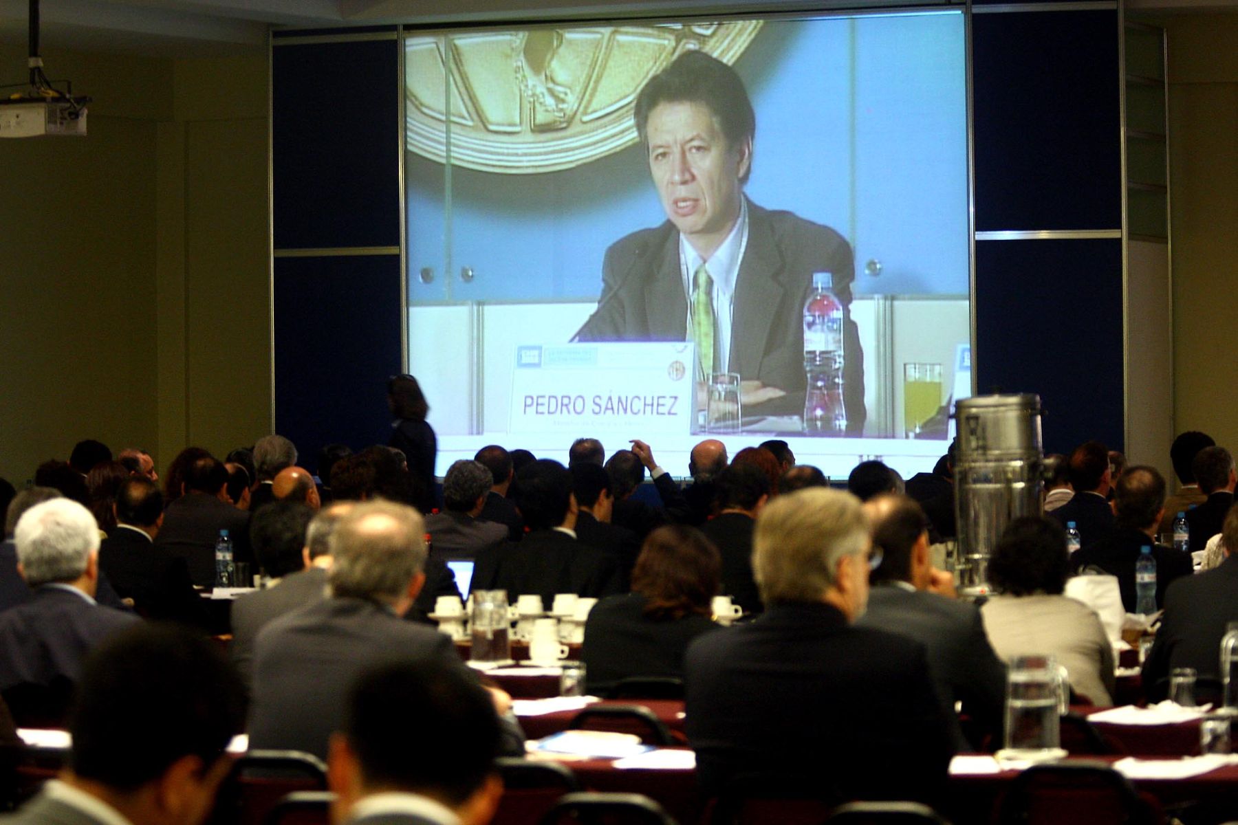Palabras del Ministro de Energía y Minas, Pedro Sánchez en la 46ª Conferencia Anual de Ejecutivos (CADE 2008). Foto: ANDINA / Alberto Orbegoso