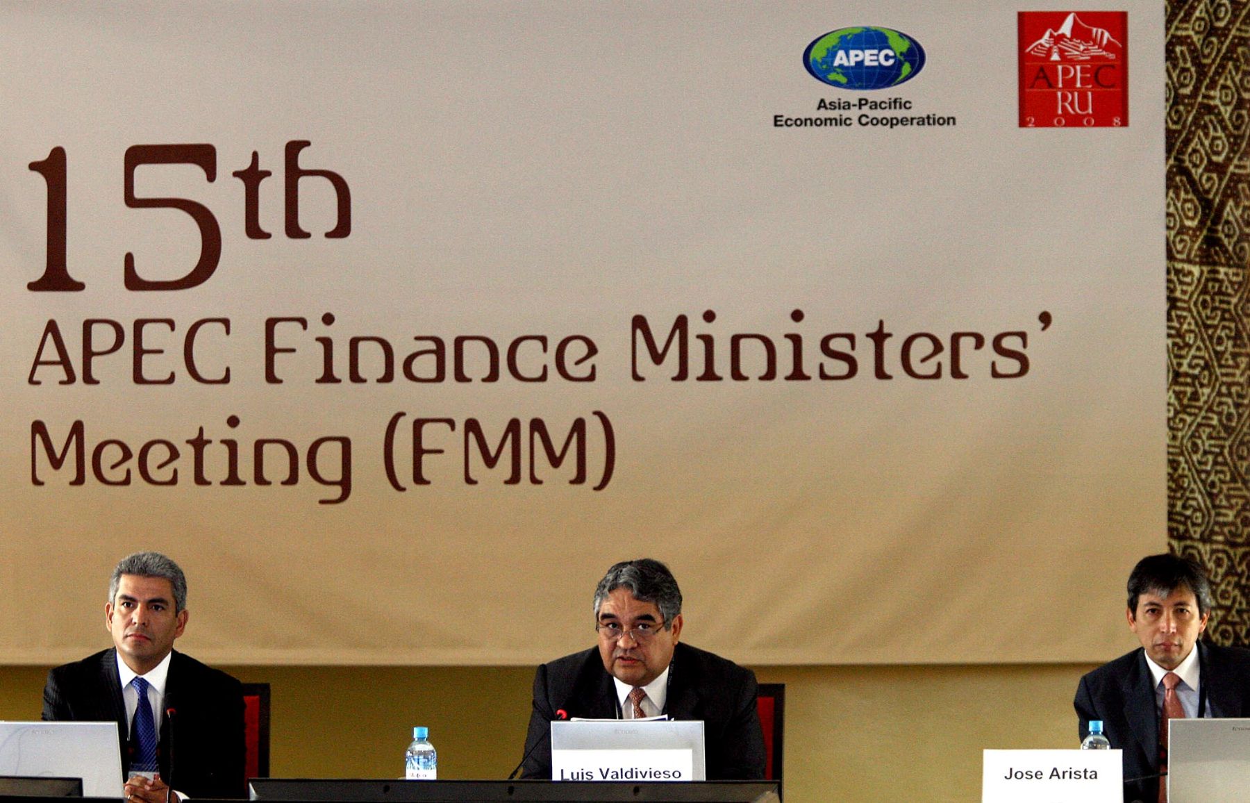 El Ministro de Economía del Perú, Luis Valdivieso, inauguró la 15ª Reunión Ministerial de Finanzas de APEC en la ciudad Trujillo. Foto: ANDINA / Alberto Orbegoso.