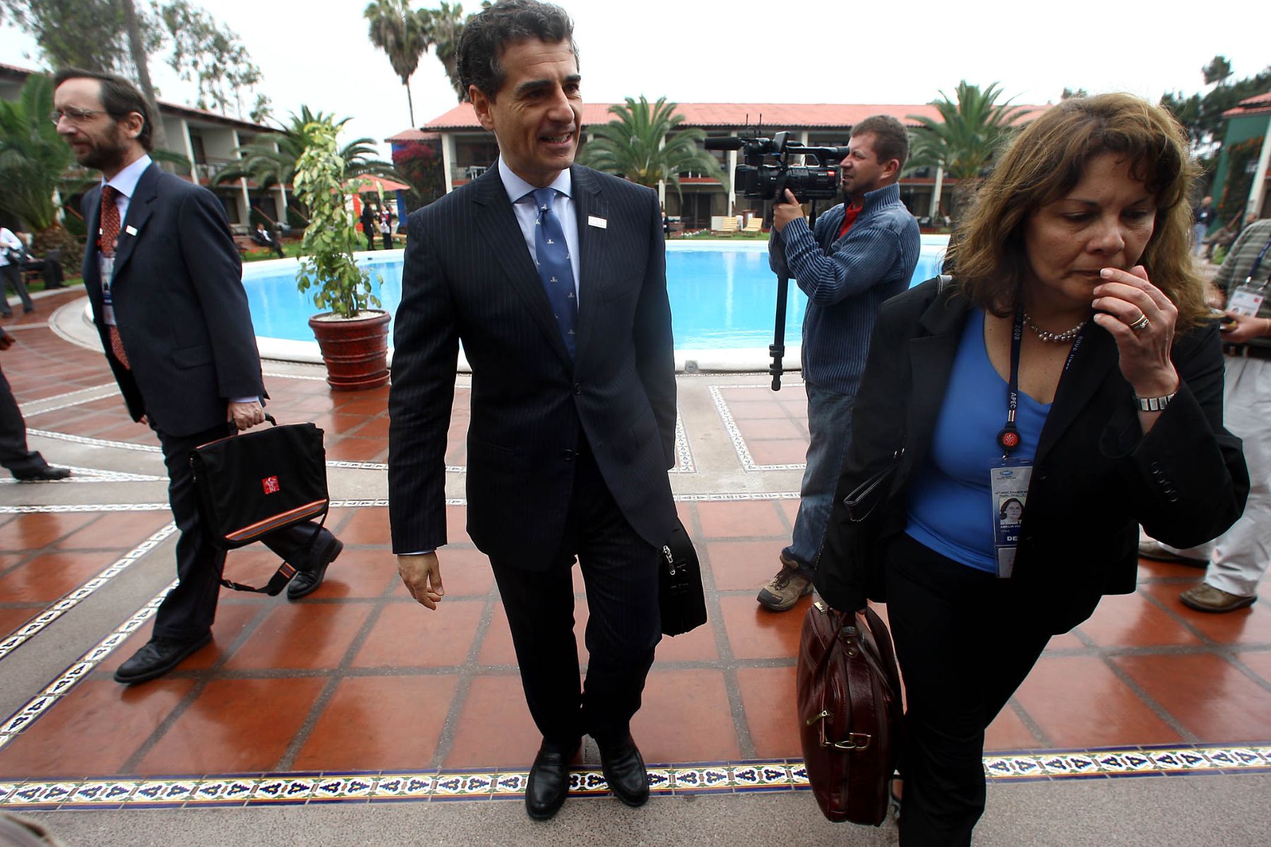 Andres Velasco, Ministro de Hacienda de Chile, en la 15ª Reunión Ministerial de Finanzas de APEC en la ciudad Trujillo. Foto: ANDINA / Alberto Orbegoso.
