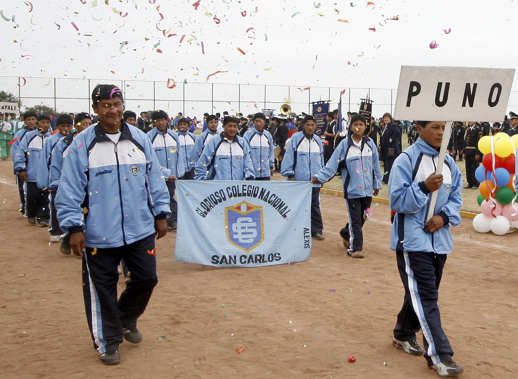 Juegos Deportivos Escolares fueron inaugurados esta mañana en el estadio Manuel Bonilla de Miraflores. Foto. ANDINA/Stephanie Zollner