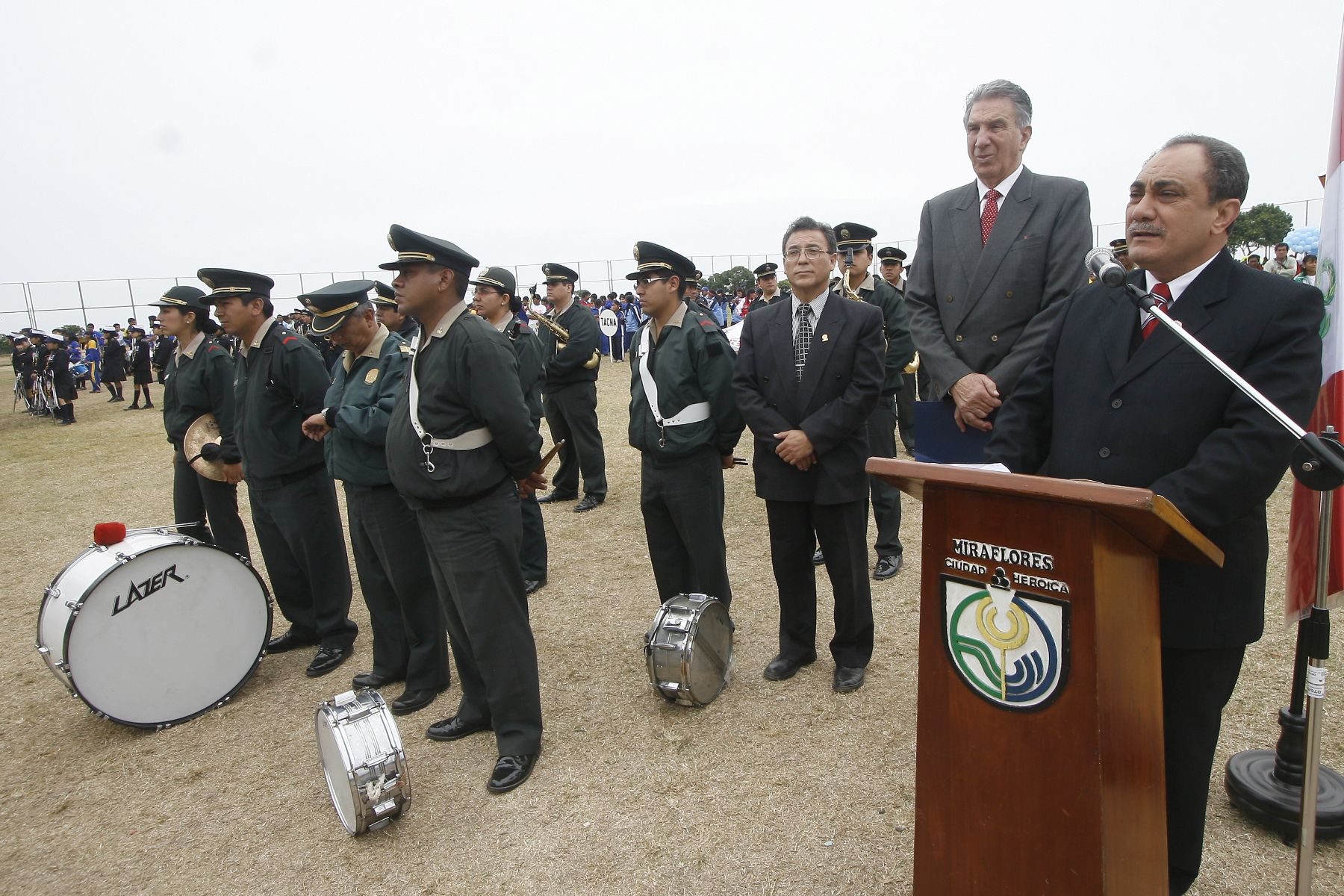 Viceministro de Educación, Idel Vexler, inauguró esta mañana los Juegos Deportivos Escolares en el estadio Manuel Bonilla de Miraflores. Foto: ANDINA/Stephanie Zollner