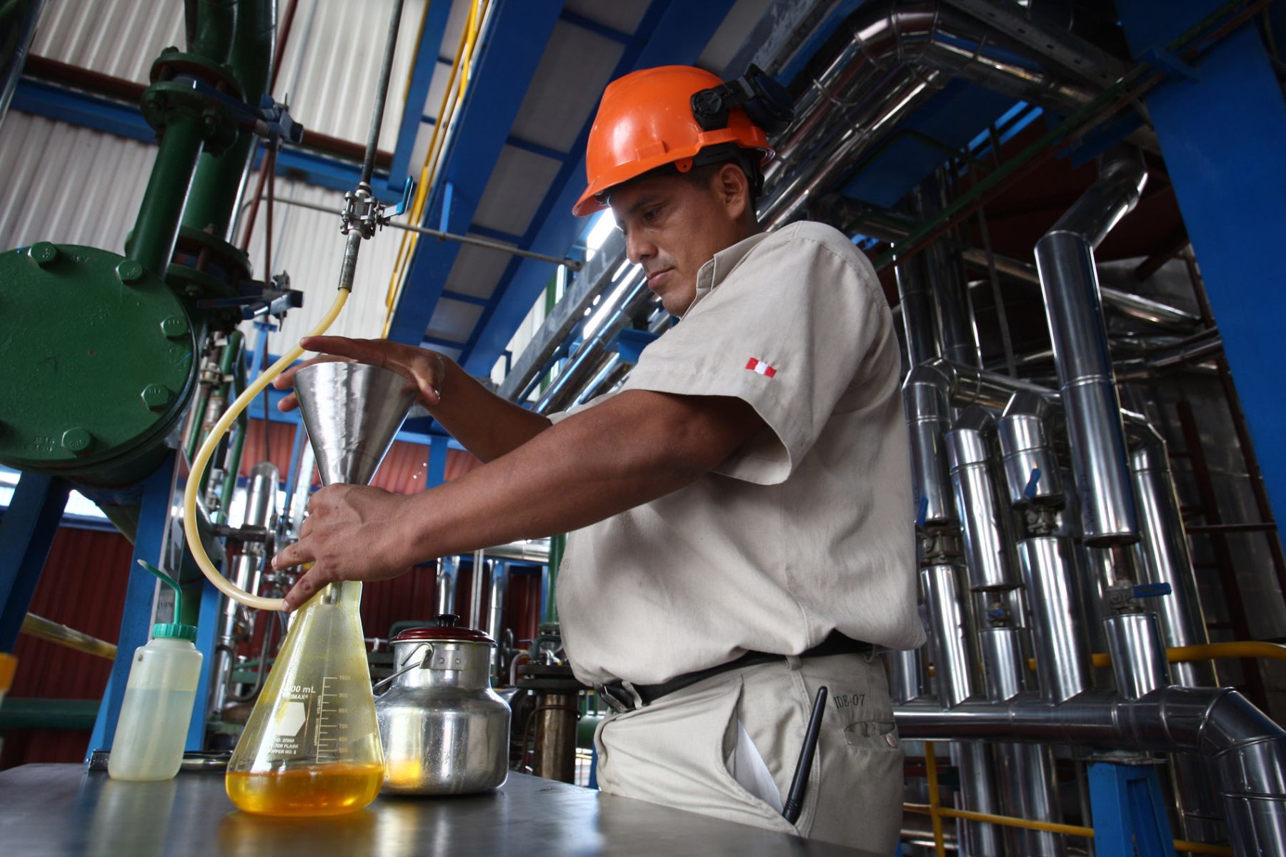 Nueva planta de biodiesel de industrias del Espino en Palmawuasi-Tocache.
Foto: ANDINA/Jack Ramón.