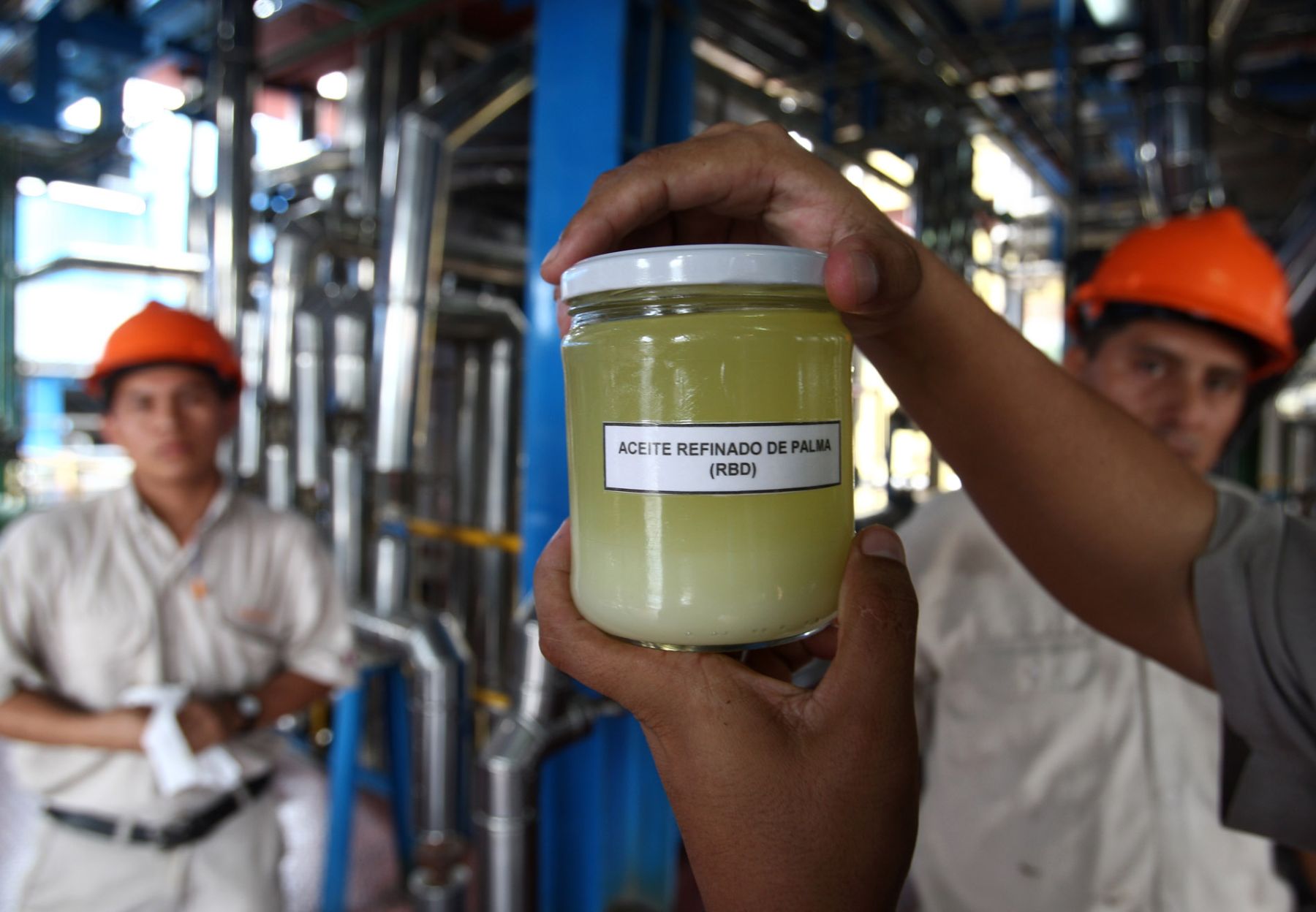 Nueva planta de biodiesel de industrias del Espino en Palmawuasi-Tocache.
Foto:ANDINA/Jack Ramón.