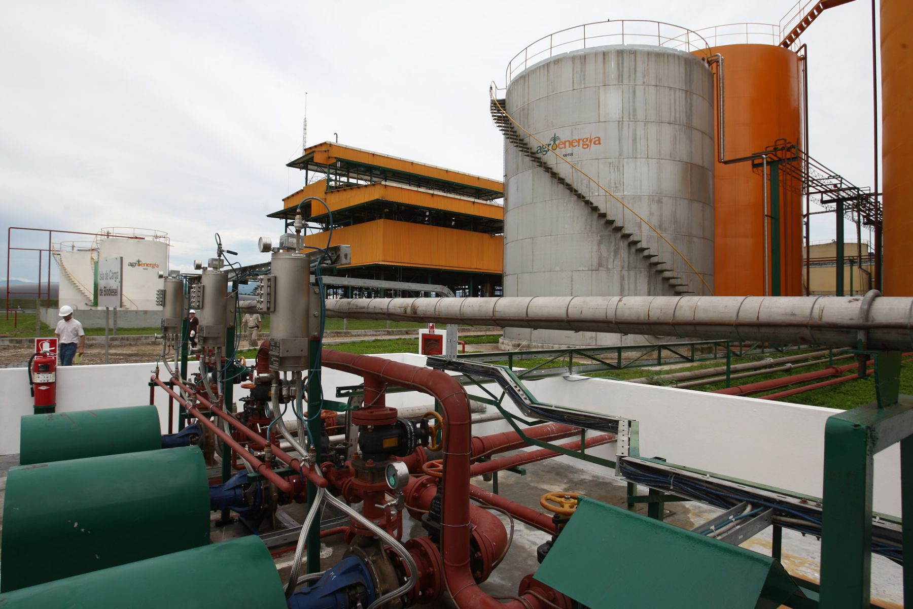 Nueva planta de biodiesel de industrias del Espino en Palmawuasi-Tocache.
Foto:ANDINA/Jack Ramón.