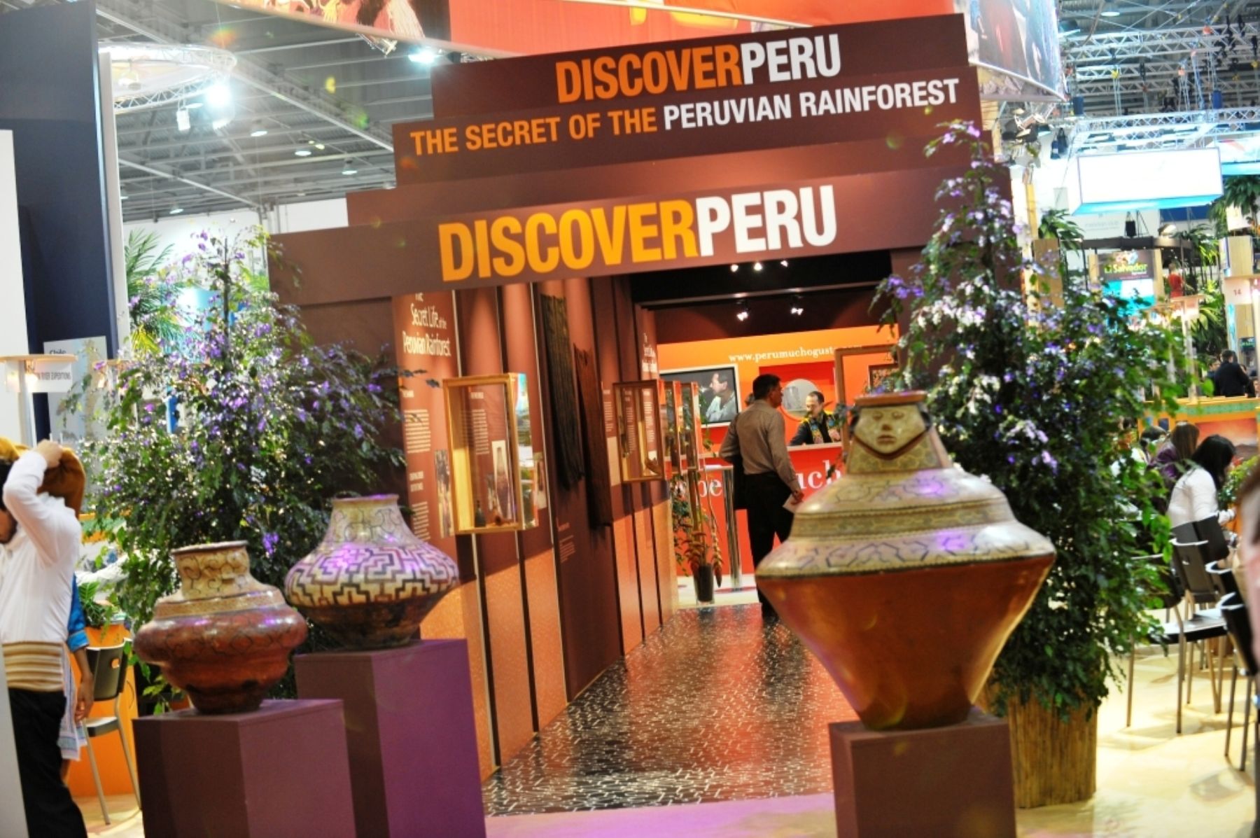 Peruvian stand at the World Travel Market (WTM) in London.