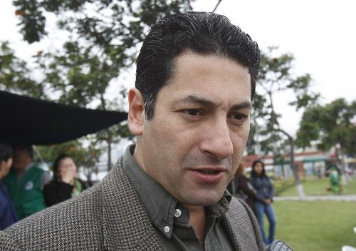 El Alcalde de San Miguel, Salvador Heresi . Foto:ANDINA / Juan Carlos Guzmán Negrini.