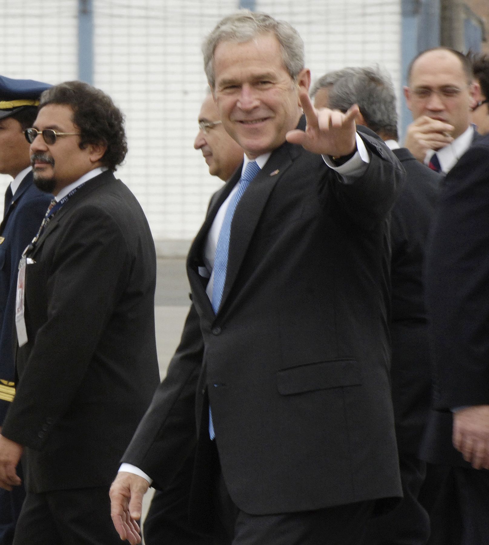 El presidente de los Estados Unidos, George W. Bush, llegó al Perú en una visita de tres días para participar en la XVI Cumbre de Líderes del Foro de Cooperación Económica Asia-Pacífico (APEC) 2008. Foto: ANDINA / Omar Terrones