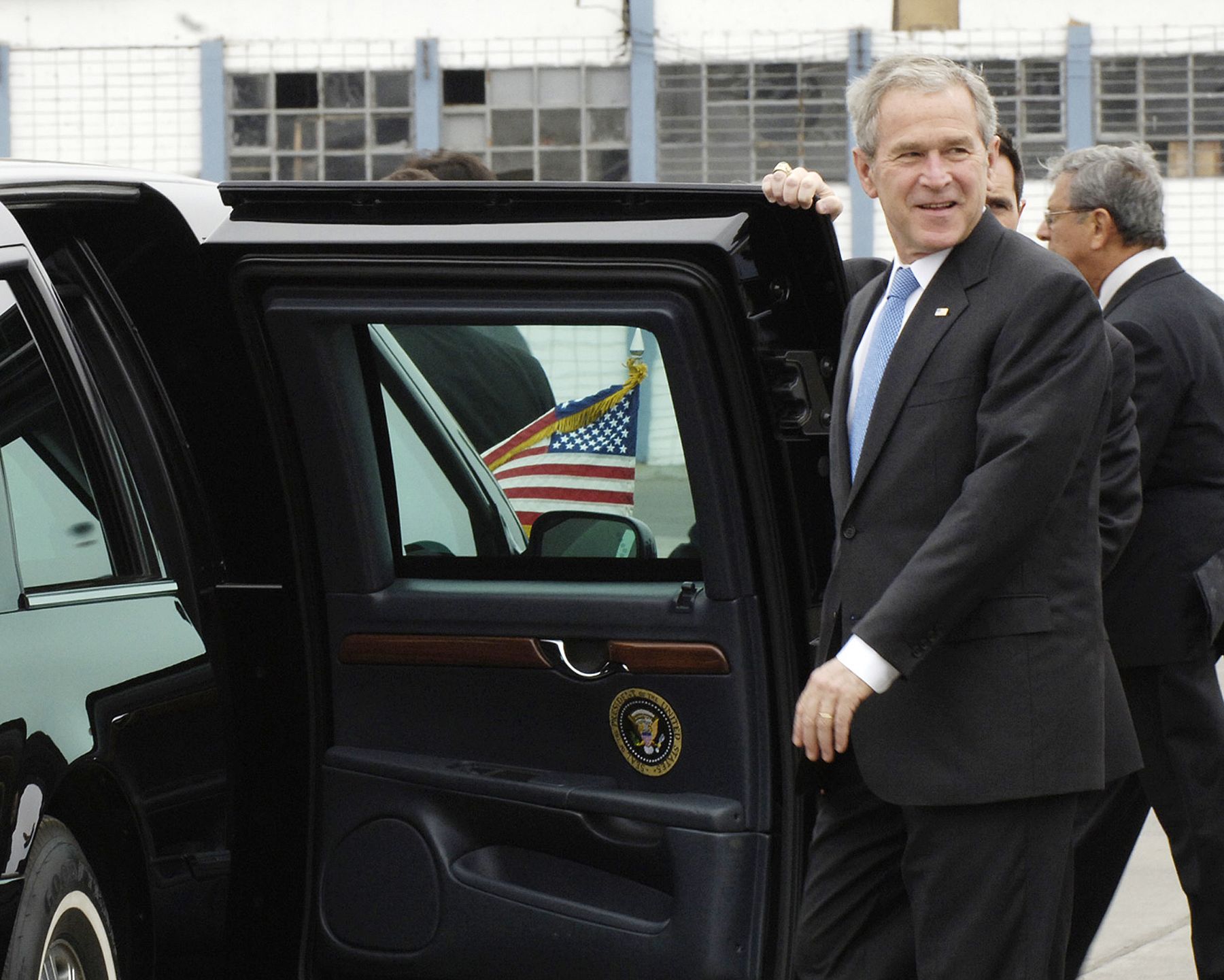 El presidente de Estados Unidos, George W. Bush, llegó al Perú en una visita de tres días, para participar en la XVI Cumbre de Líderes del Foro de Cooperación Económica Asia-Pacífico (APEC) 2008. Foto: ANDINA/Omar Terrones.