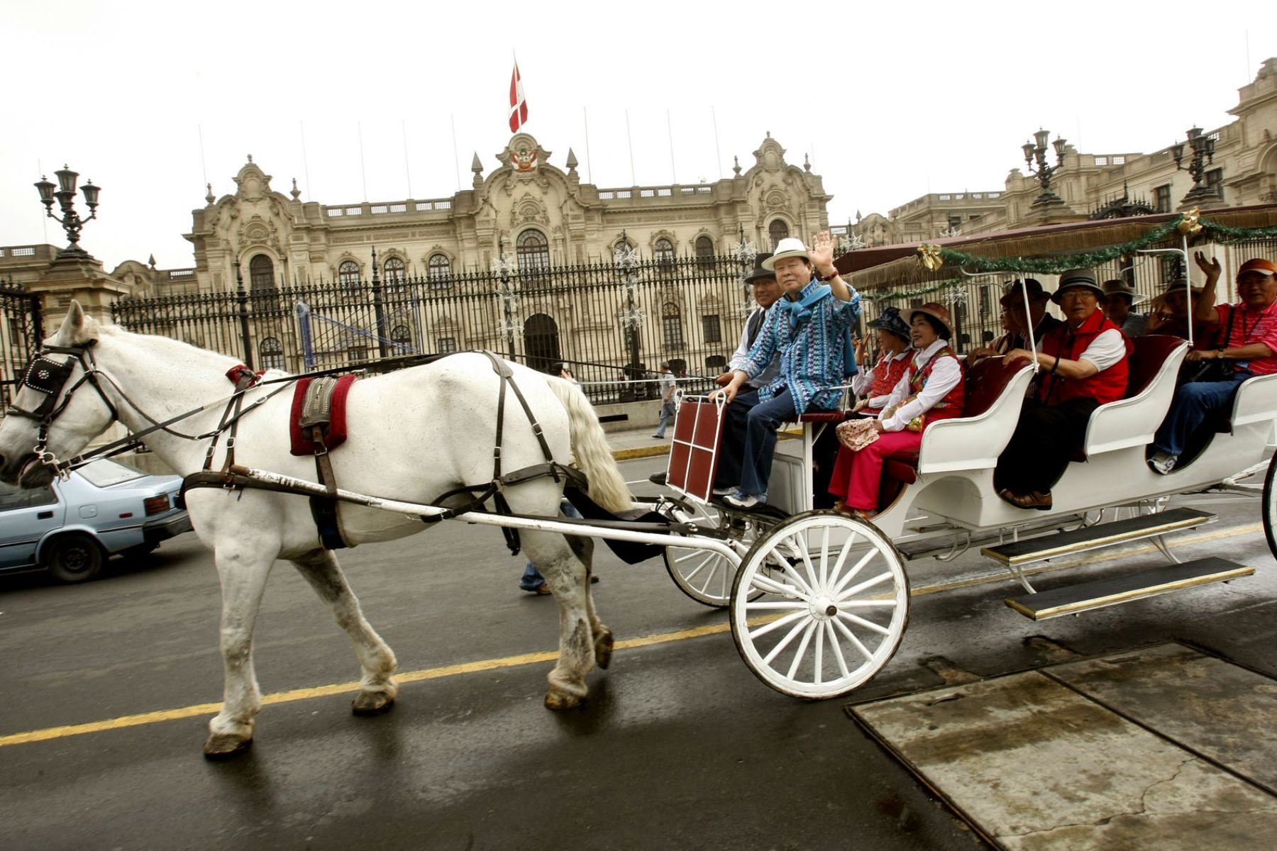 Tourists at Lima