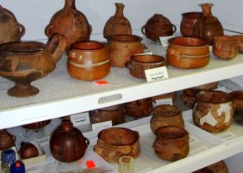 Machu Picchu archaeological artifacts.