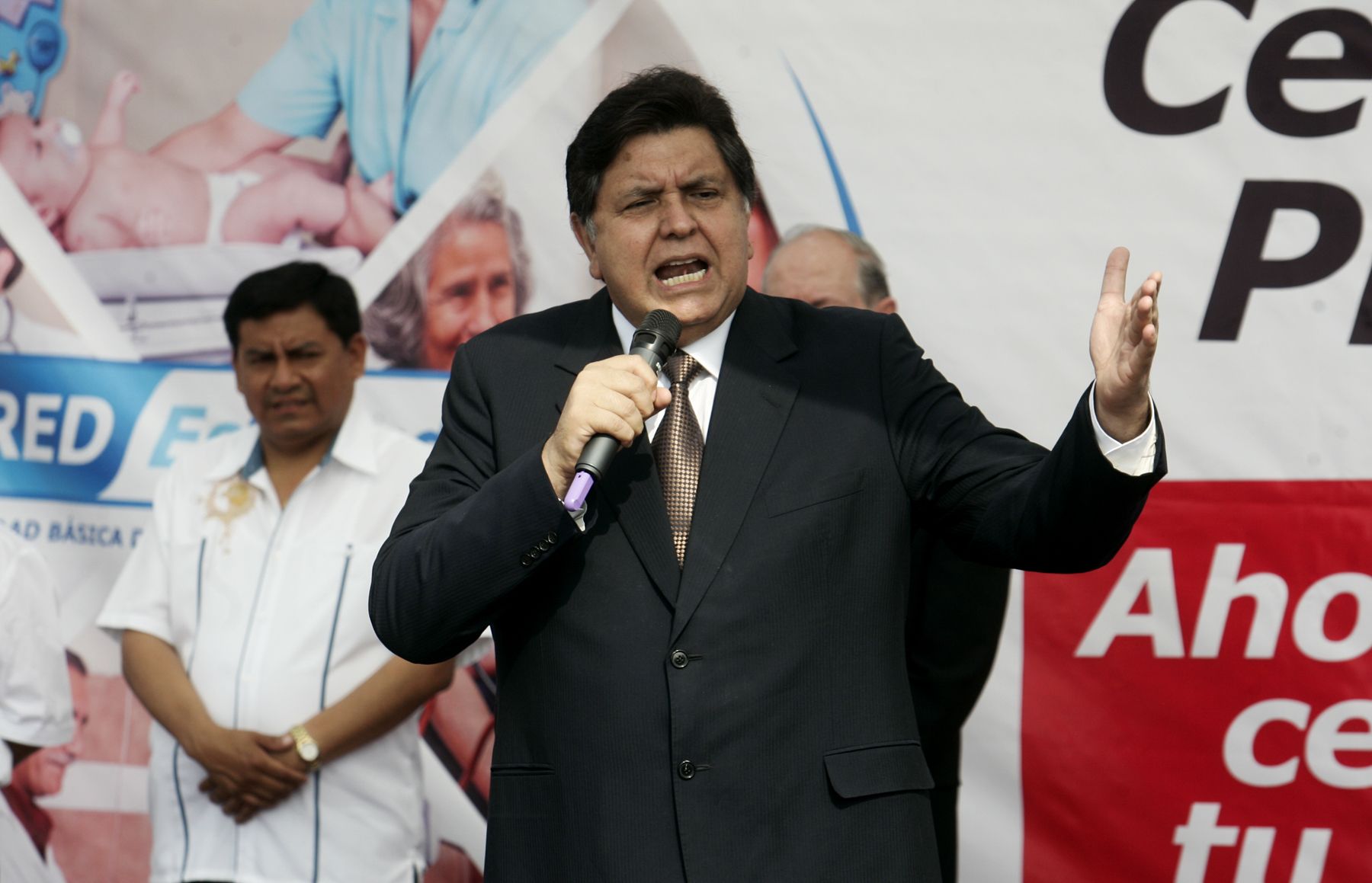 Presidente Alan Garcia, en Inaguración de unidad básica de Atención Primaria de Essalud en Manchay. Foto: ANDINA / Rafael Cornejo