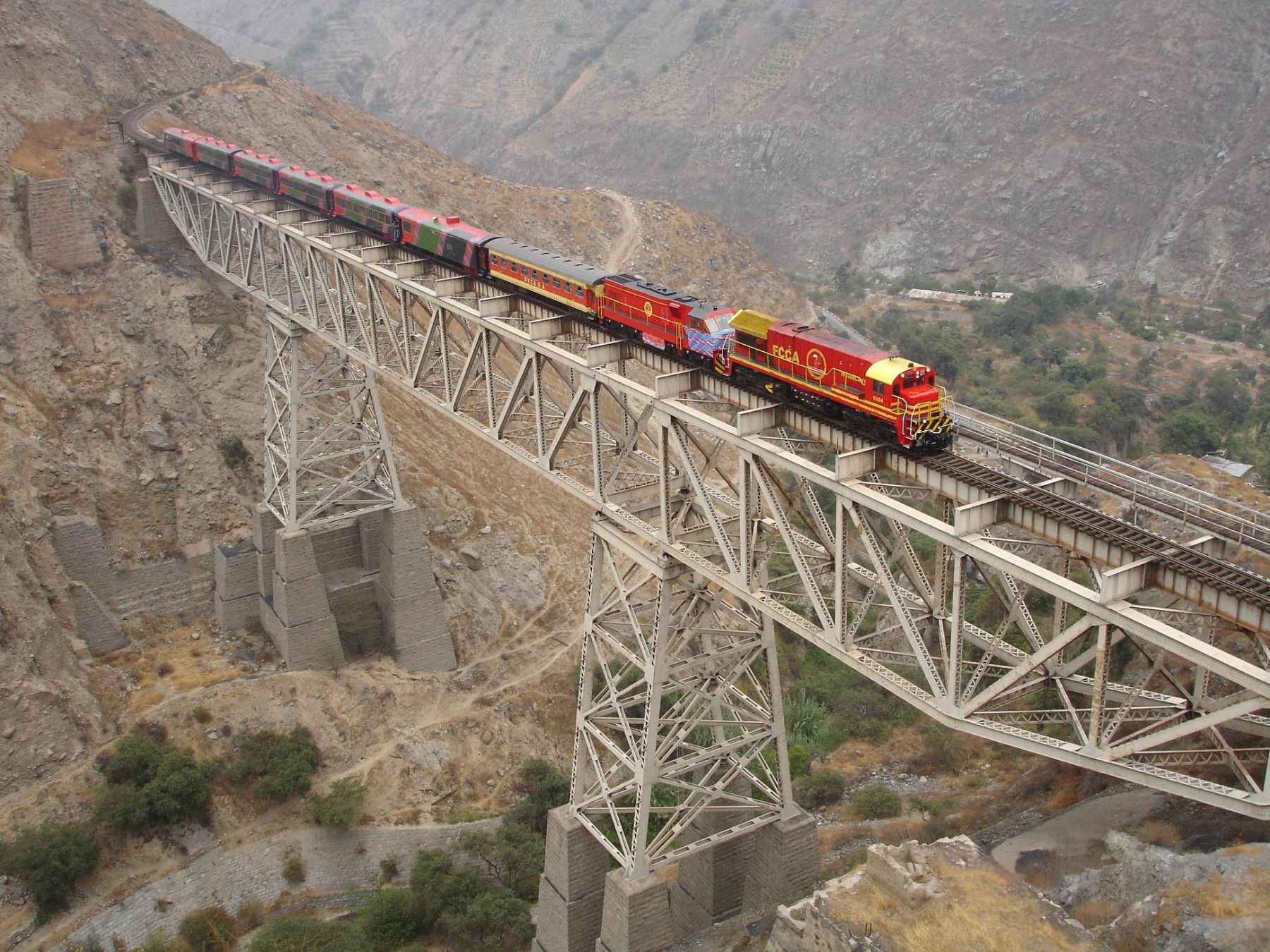 Tren Lima- Huancayo. Foto: Andina/Ferrocarril Central Andino.