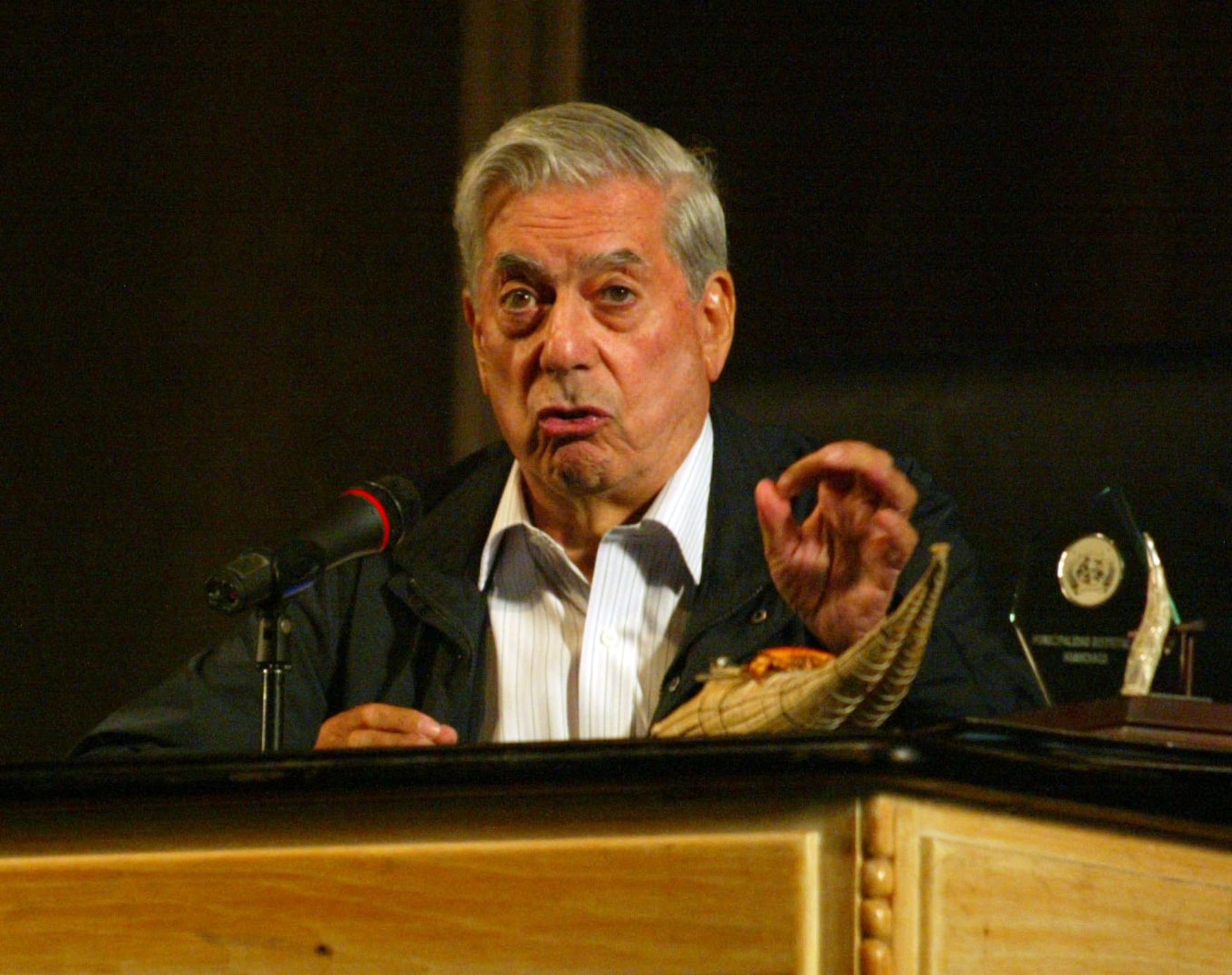 Escritor Mario Vargas Llosa, presidente de la comisión de alto nivel del Museo de la Memoria. Foto: ANDINA / Rubén Grández