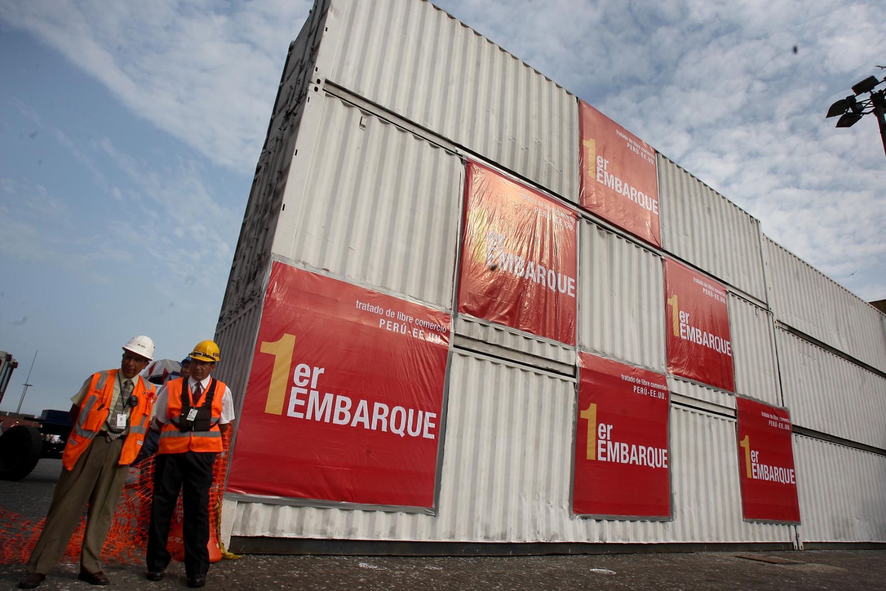Primer embarque por el Tratado de Libre Comercio entre Perú y EE.UU. Foto: ANDINA / Alberto Orbegoso
