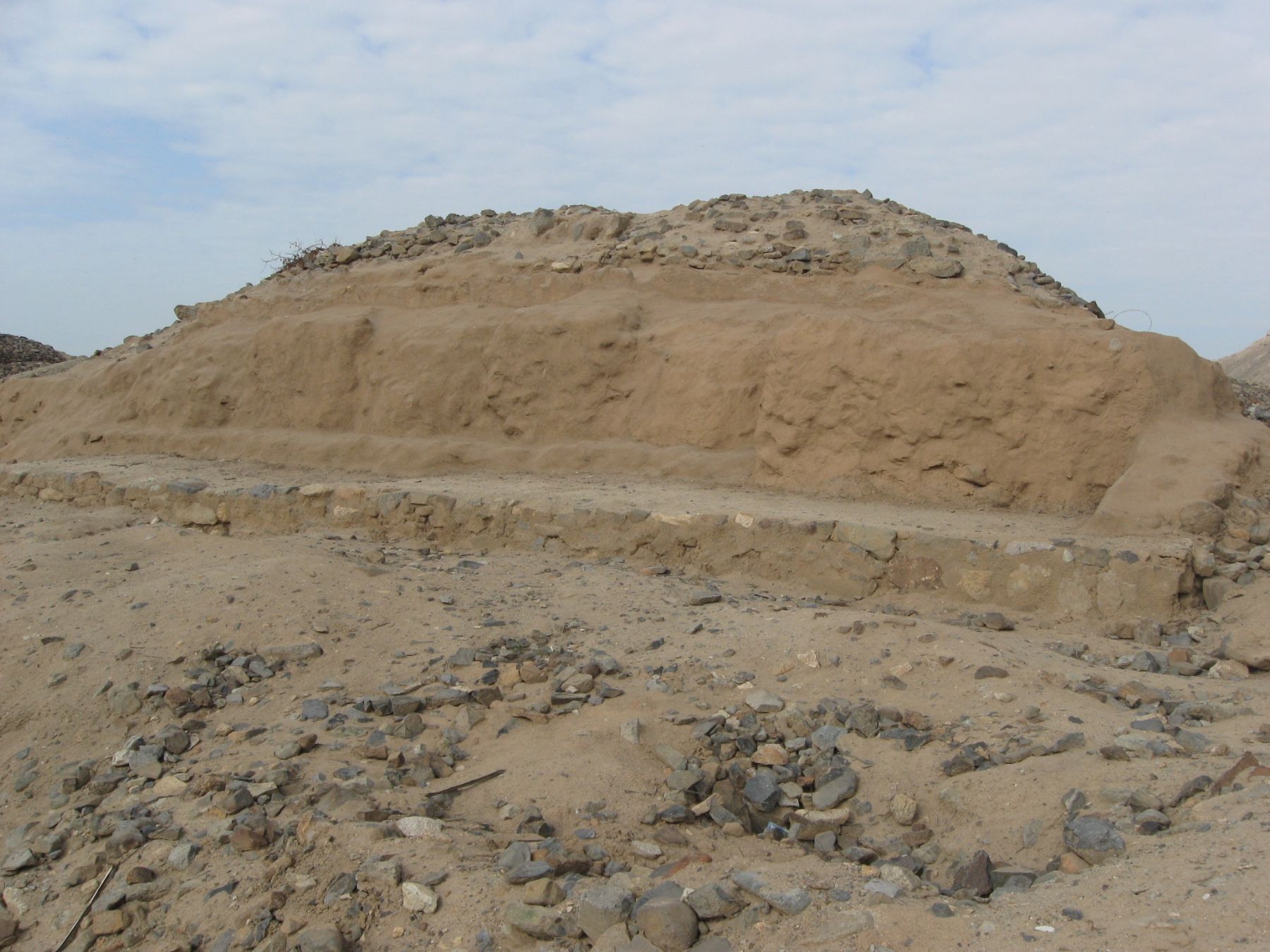 Huaca de los Reyes en el departamento de La Libertad. Foto Andina/ Omar Paz