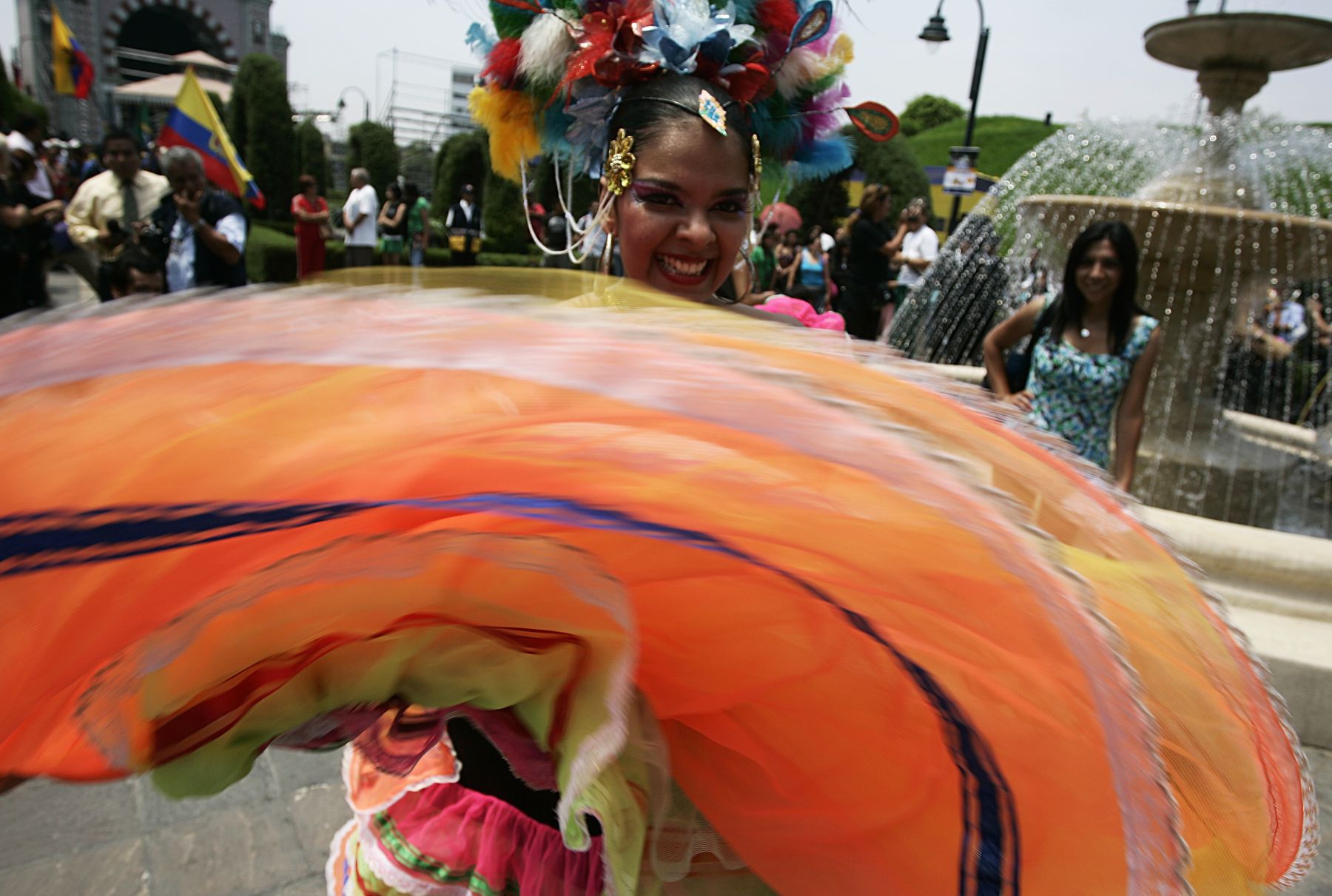 Se inauguró este medio día el "Encuentro Mundial de Folklore" en el Parque de la Amistad en Surco. Foto: ANDINA / Rafael Cornejo