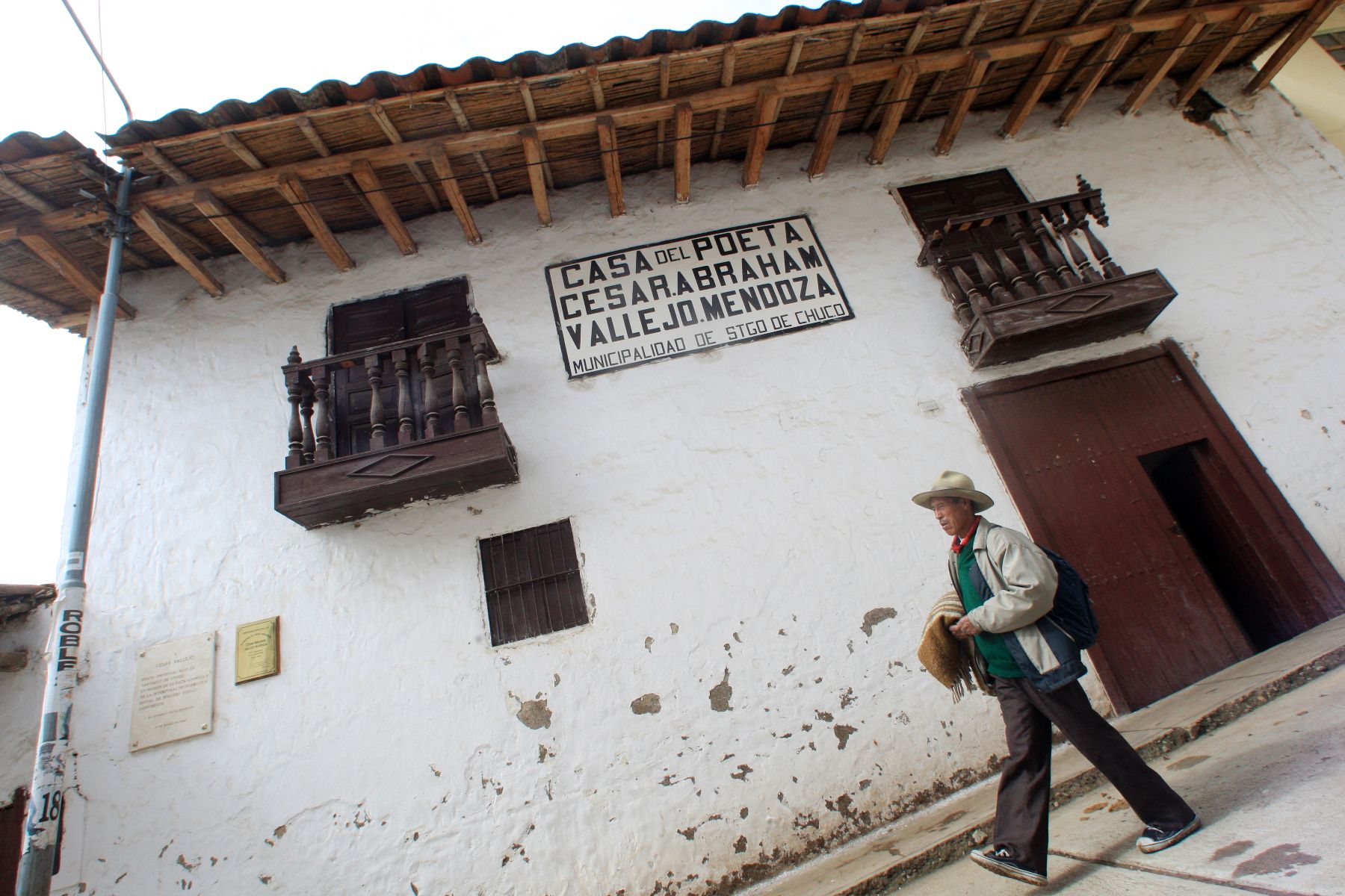 Casa del poeta César Vallejo en Santiago de Chuco. Foto: ANDINA / Archivo/ Carlos Lezama
