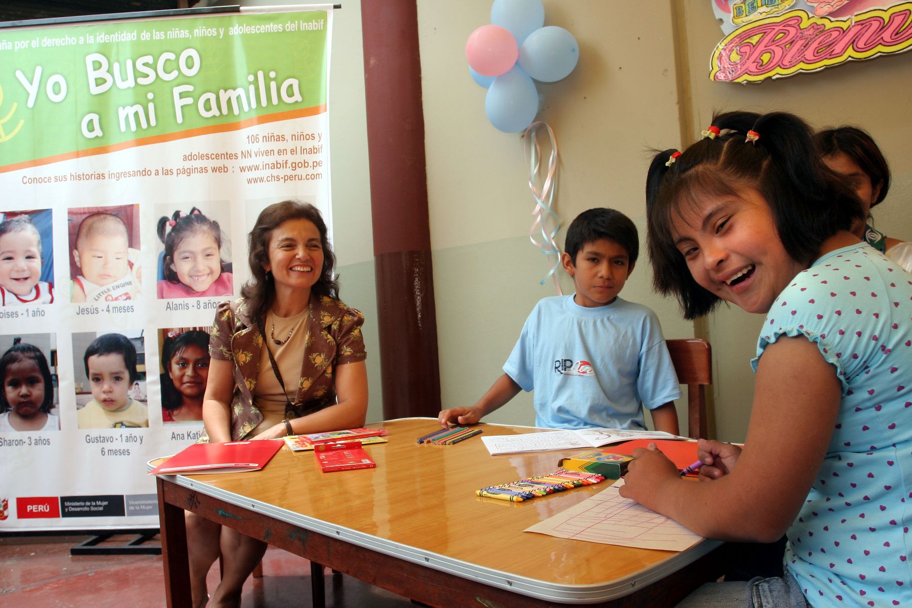 Ministra de la Mujer, Carmen Vildoso, presenta en el INABIF la campaña "Yo Busco a mi Familia". Foto:ANDINA/Rocío Farfán.