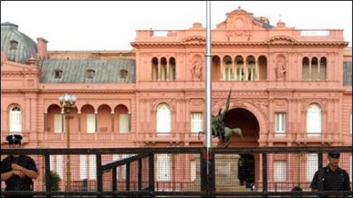 Casa Rosada, sede del Ejecutivo de Argentina en Buenos Aires. INTERNET/Medios